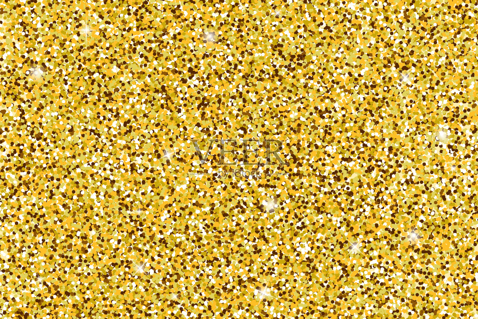 黄金闪光的纹理。矢量闪烁金色背景插画图片素材