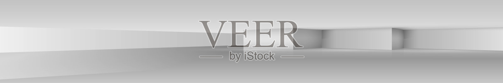 白色和灰色的房间背景工作室-向量插画图片素材