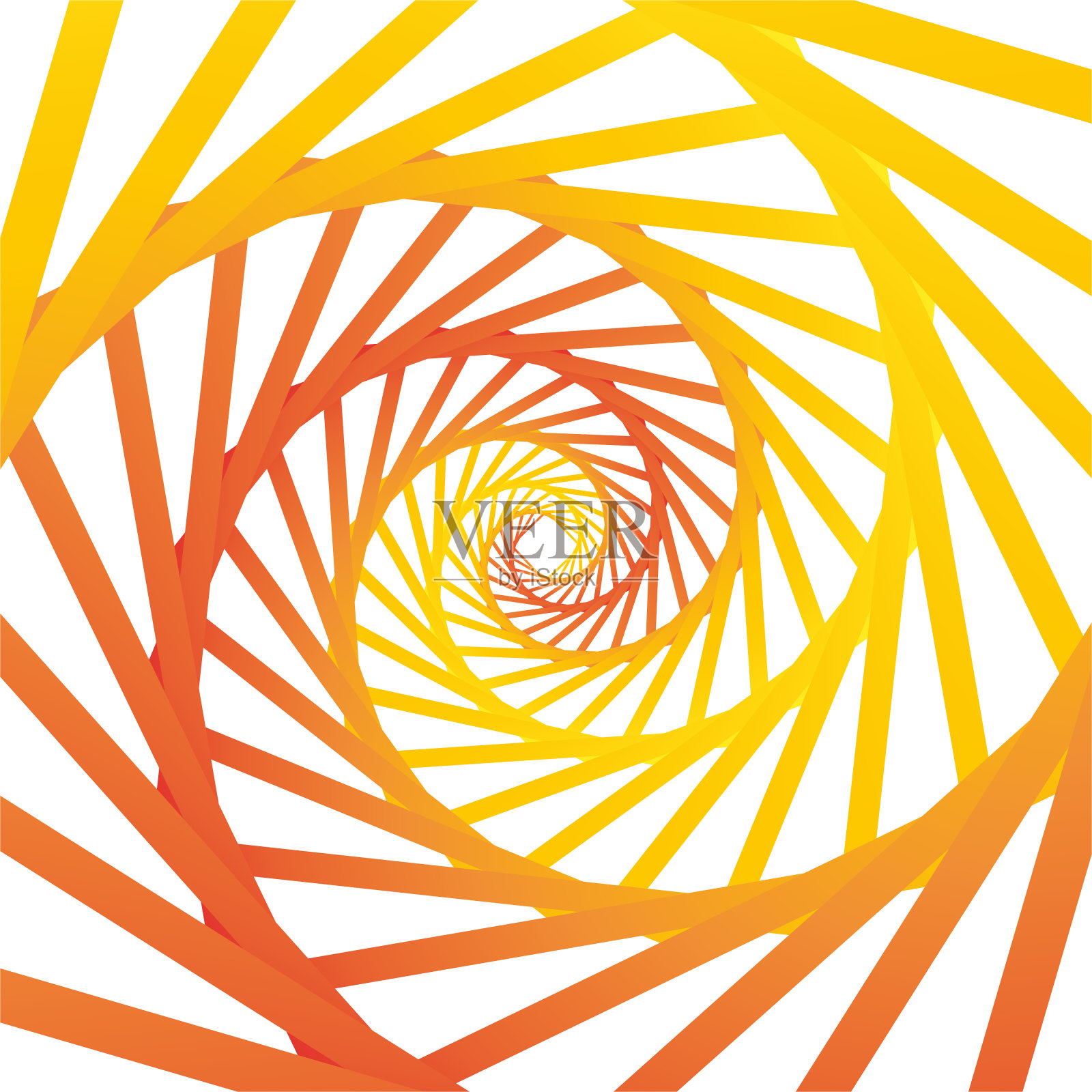 抽象的错觉橙色和白色的螺旋背景明亮的设计插画图片素材