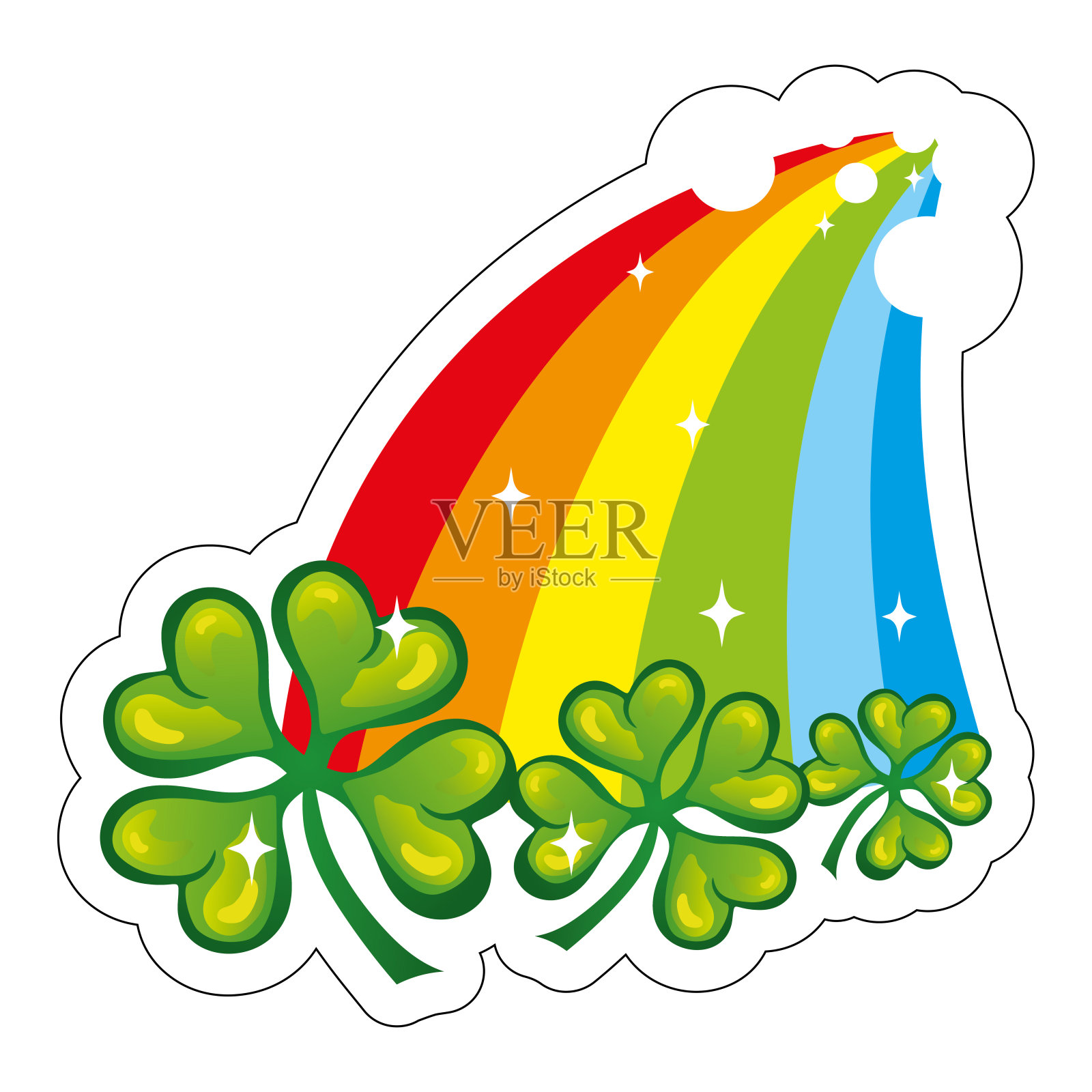 矢量圣帕特里克节人物小精灵设计元素图片