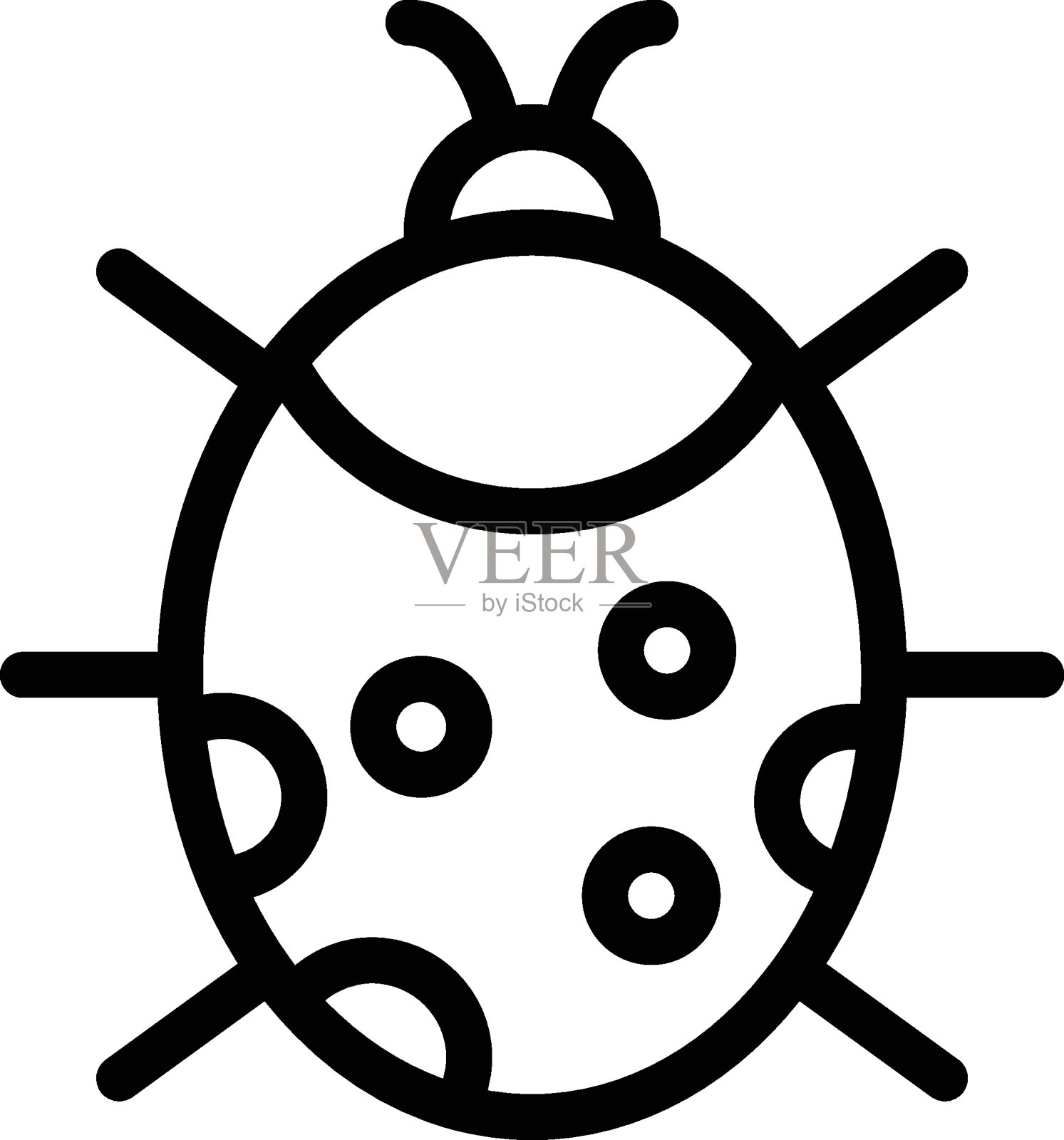 瓢虫插画图片素材