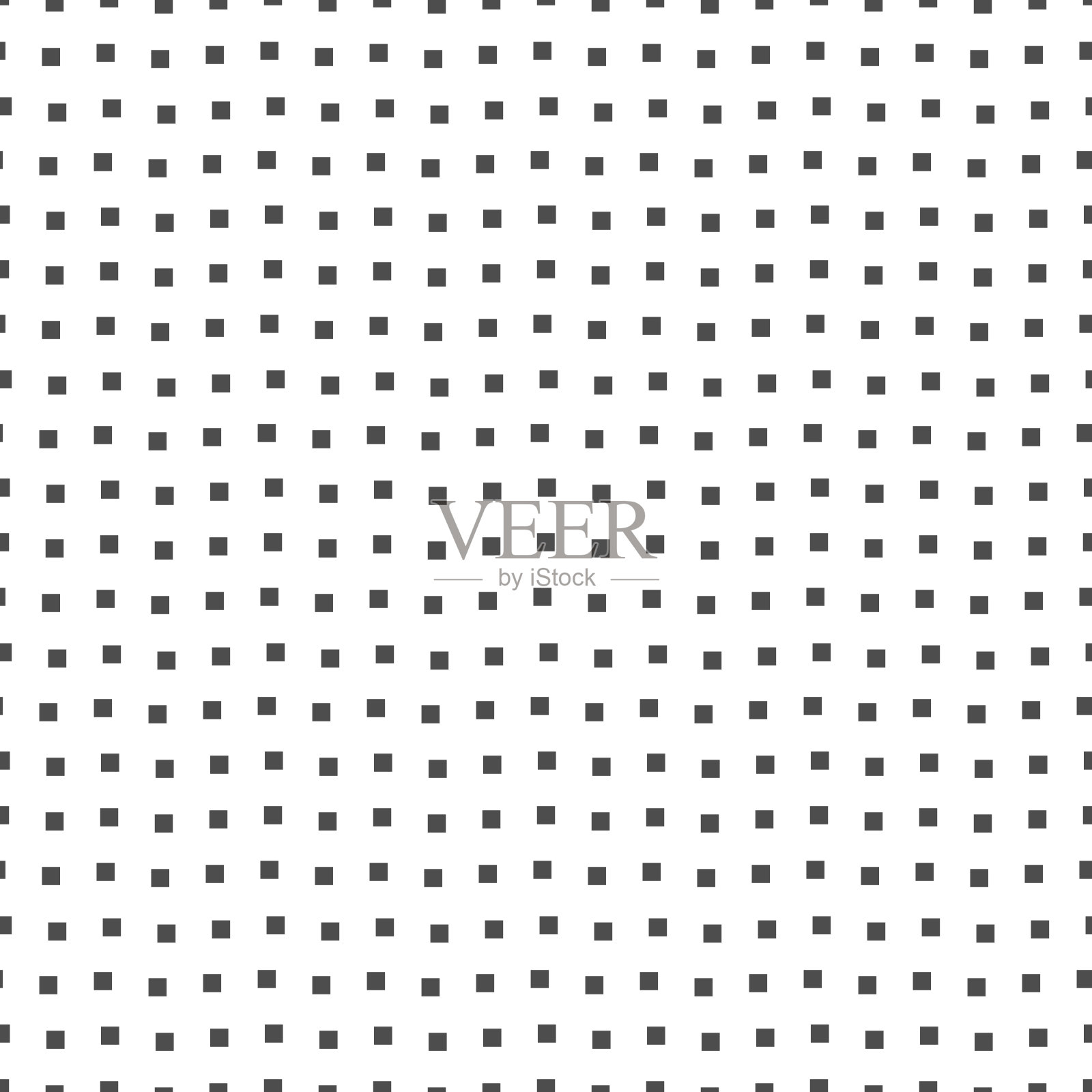 黑色方块单色无缝几何图案。插画图片素材