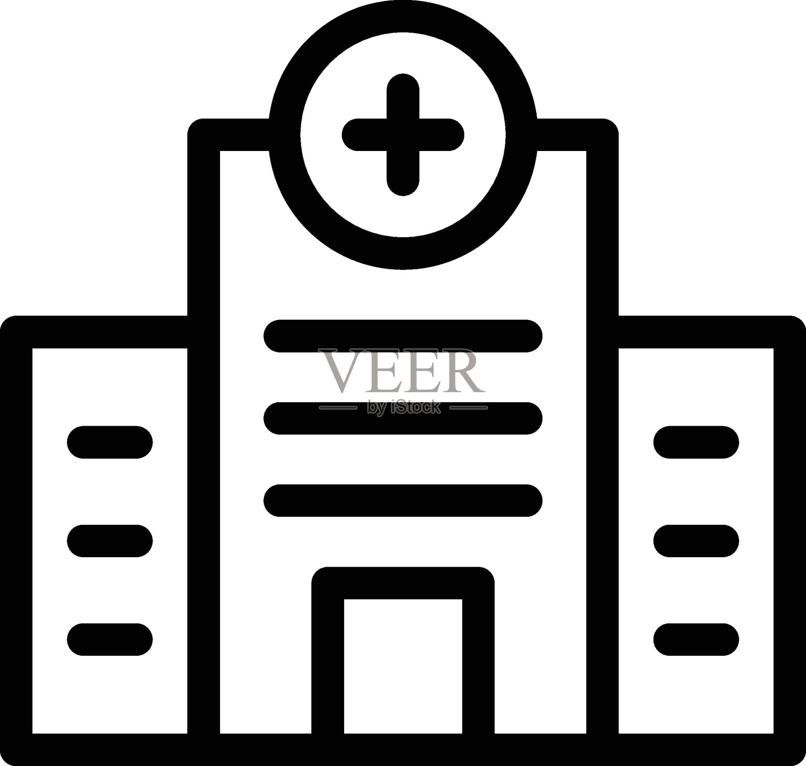 医院插画图片素材