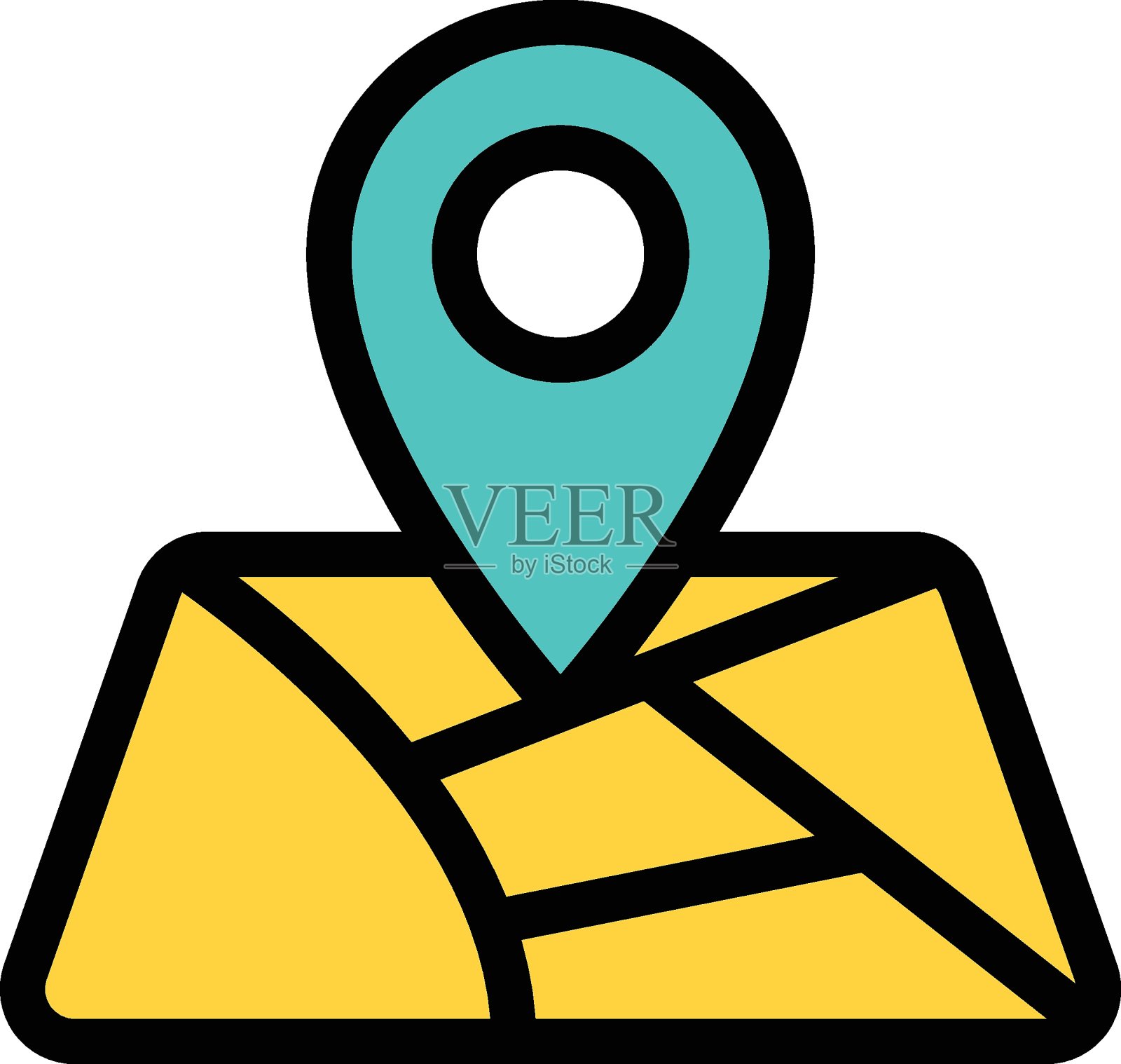 位置地图插画图片素材