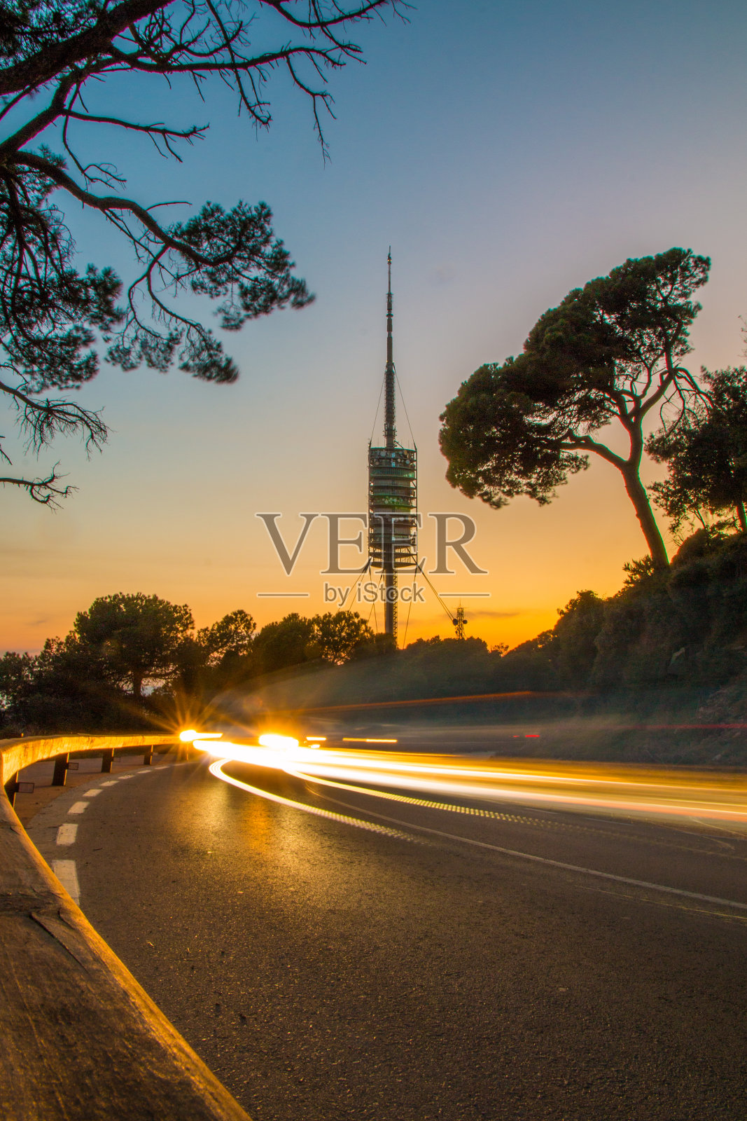 日落时分的科尔塞拉塔照片摄影图片