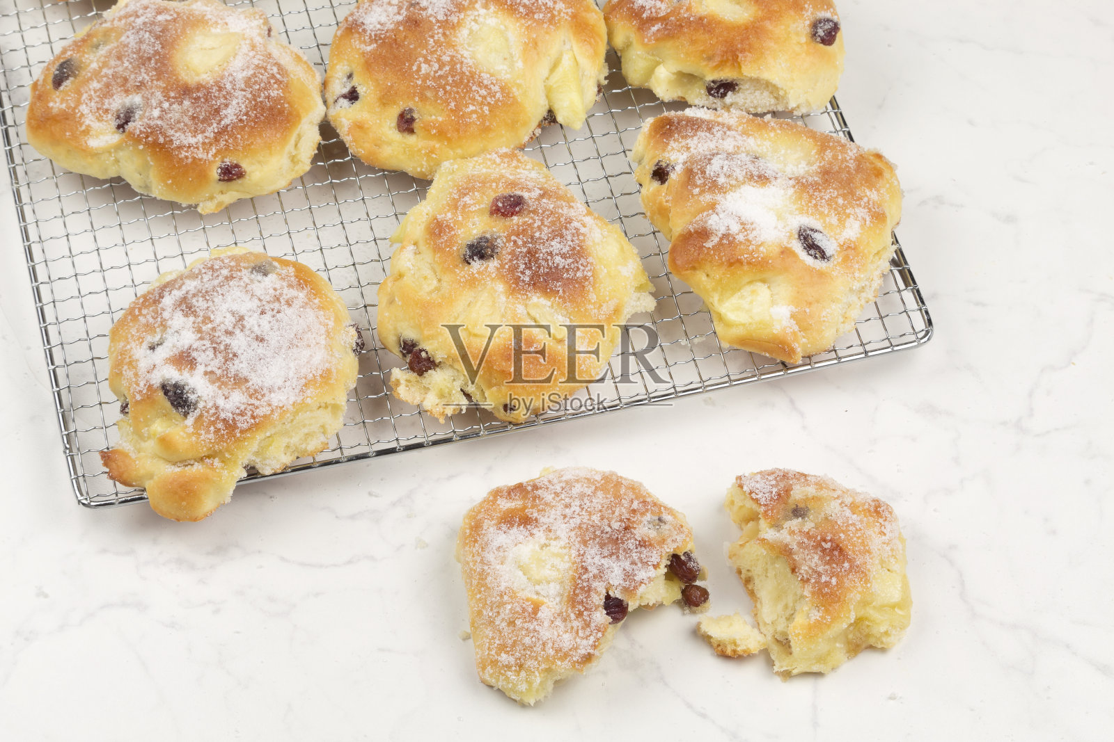 酵母糕点与苹果和葡萄干系列图片09照片摄影图片