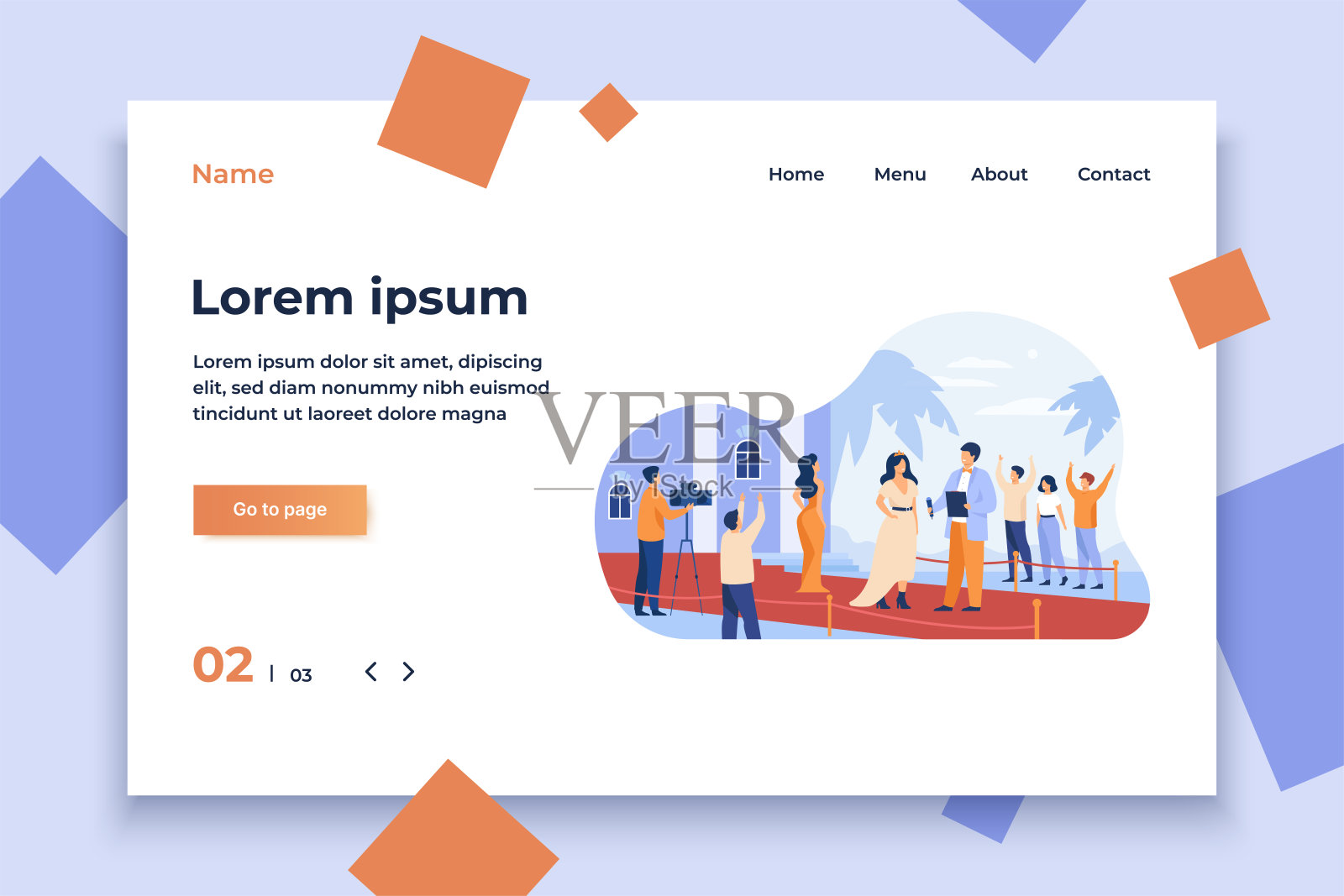 明星们走过红地毯插画图片素材