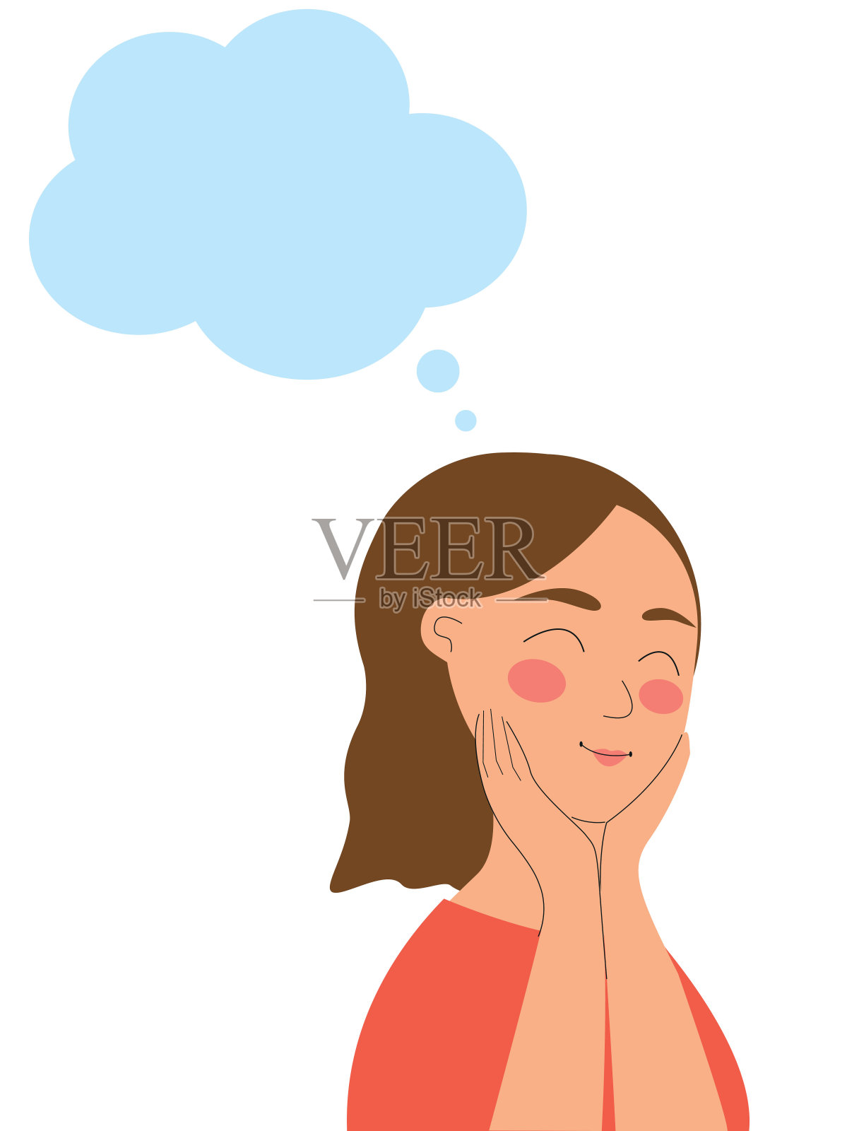 矢量插图人物孤立在白色背景上。插画图片素材