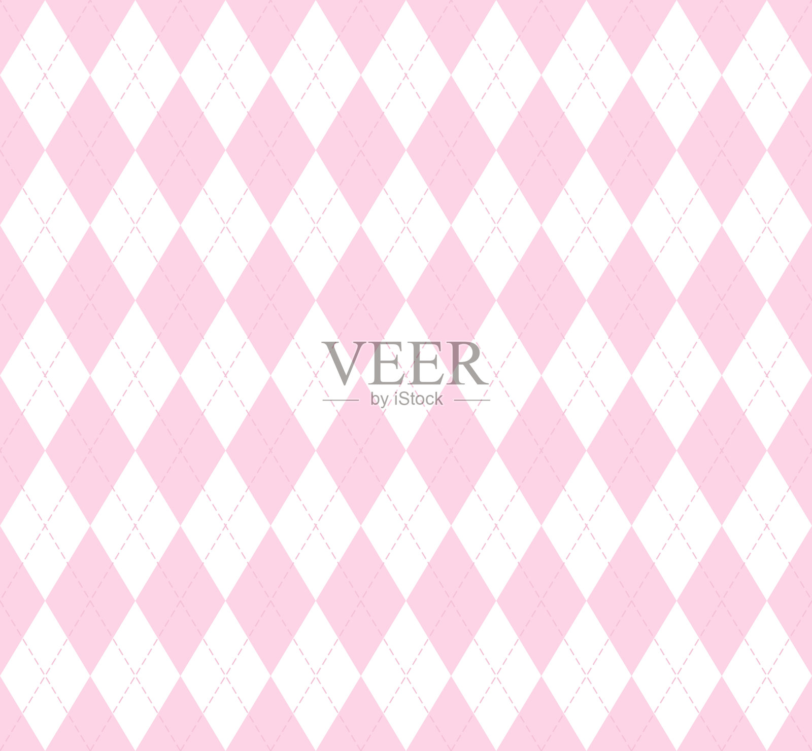 情人节菱形花纹。模式苏格兰笼插画图片素材