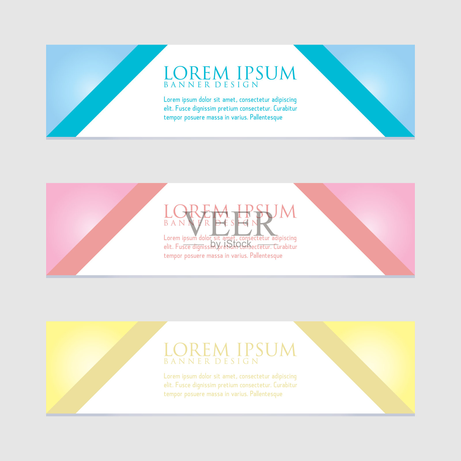 设计横幅网页模板。矢量图设计模板素材