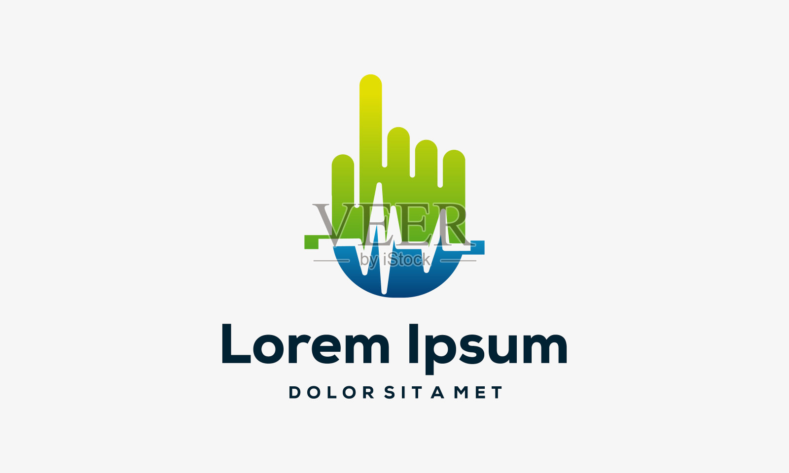 在线医疗标志设计概念矢量，医疗标志模板插画图片素材