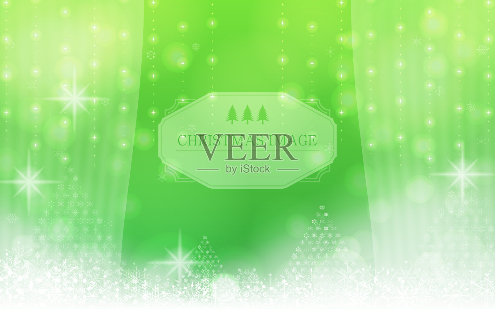 闪闪发光的圣诞图像背景材料与框架插画图片素材