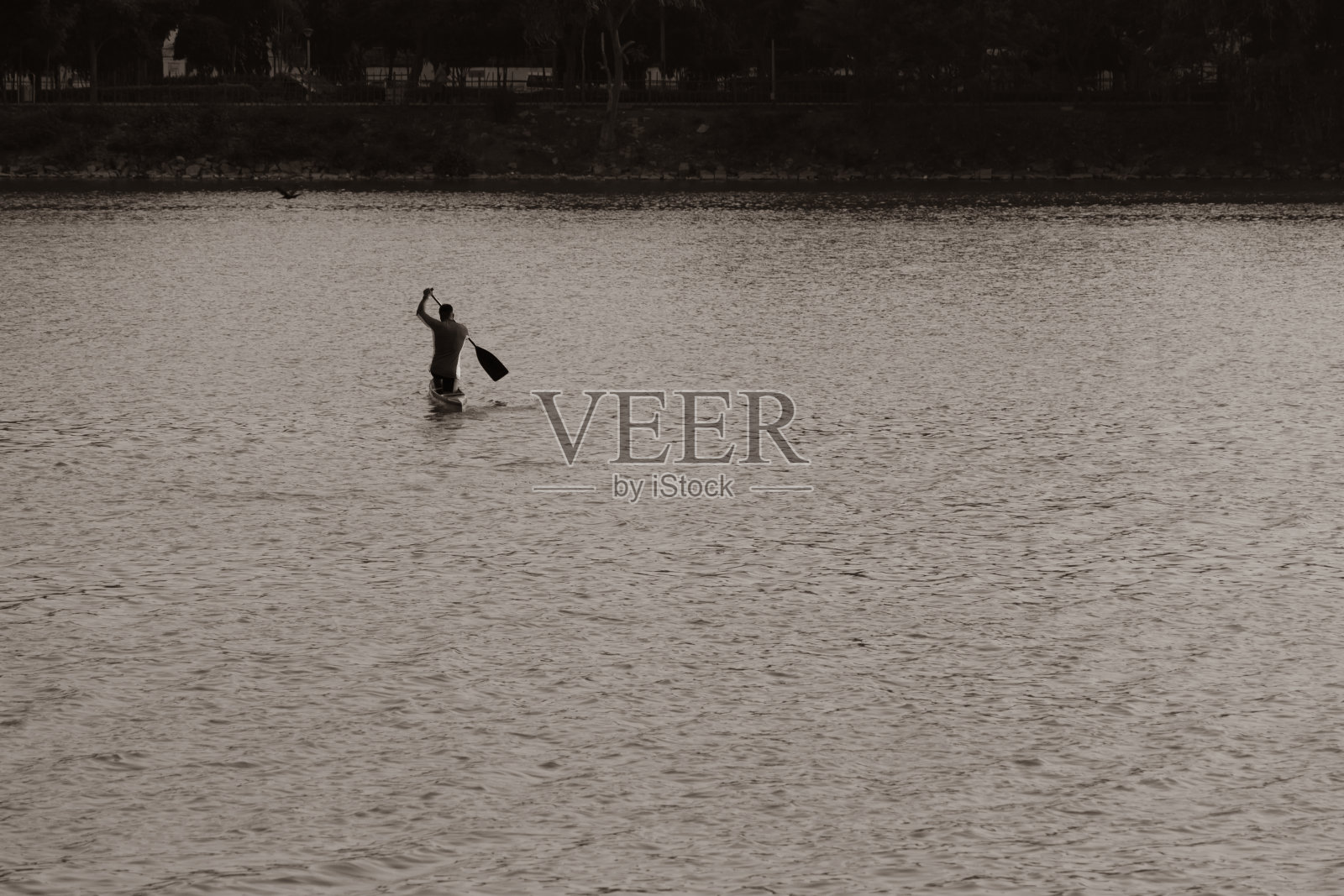 皮划艇活动在一个湖，班加罗尔，卡纳塔克邦，印度照片摄影图片