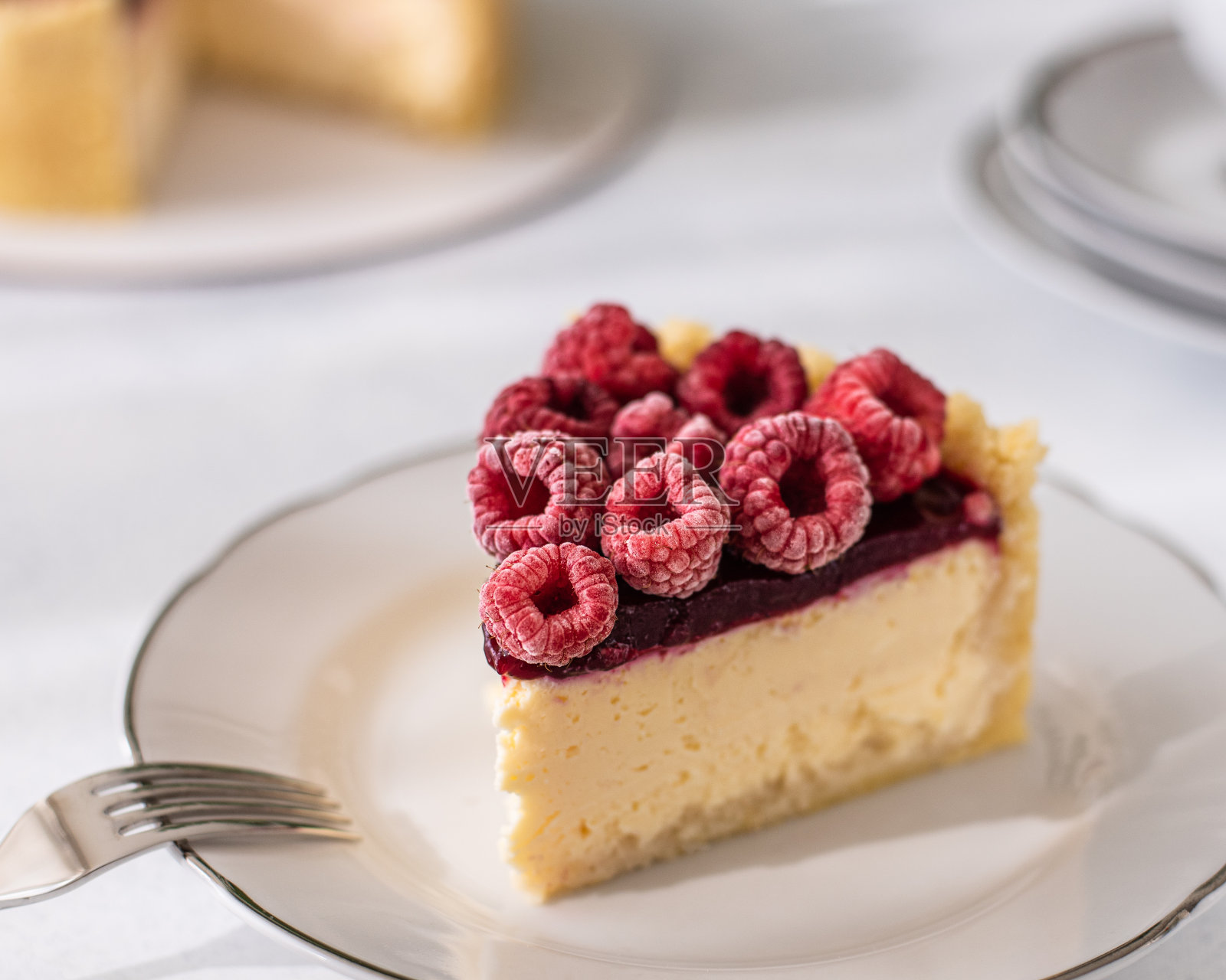 芝士蛋糕切片照片摄影图片