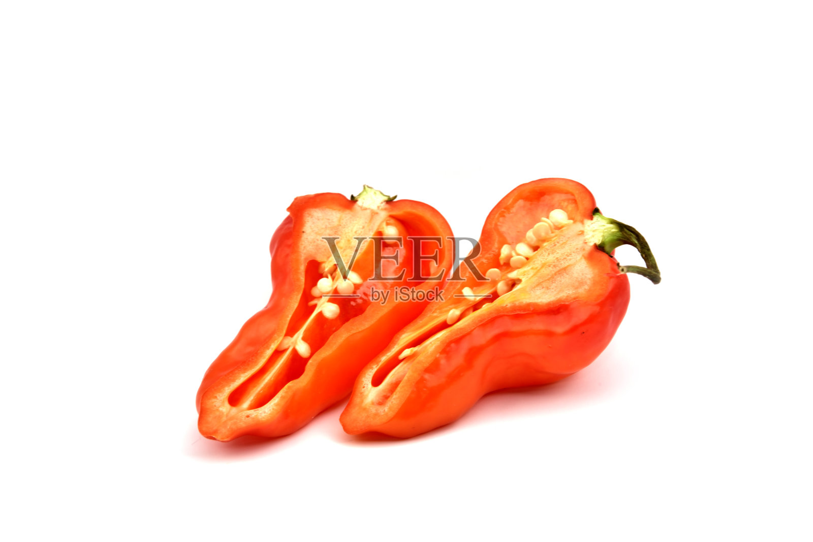 切成薄片的哈瓦那辣椒照片摄影图片