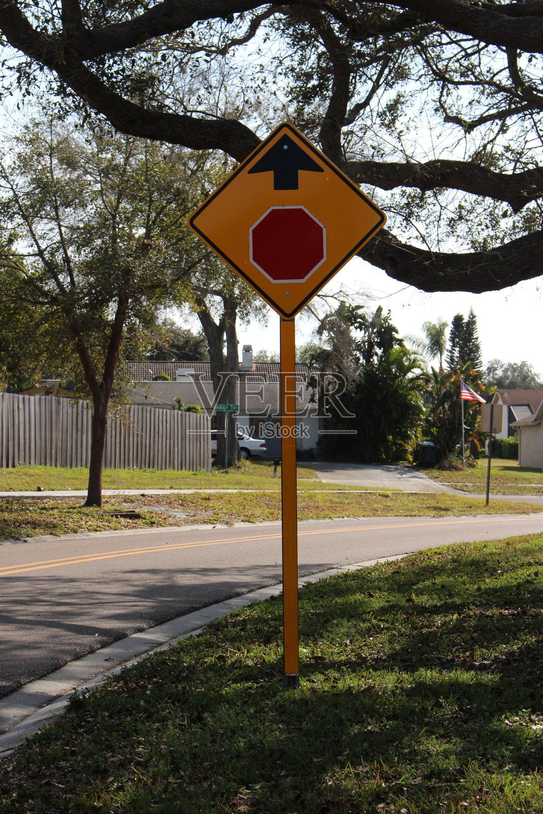 停车警告标志照片摄影图片