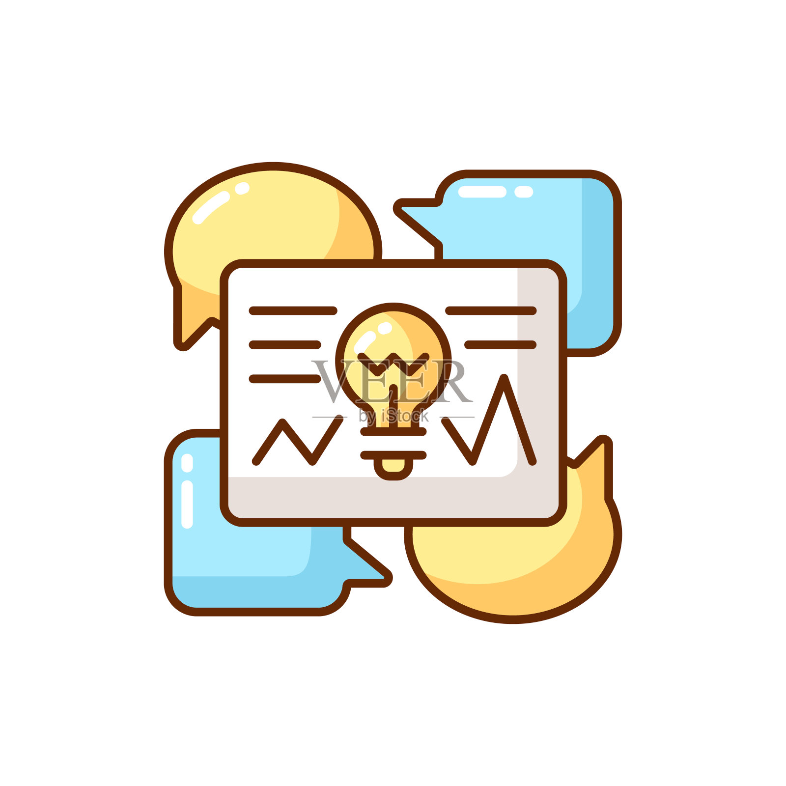 交流思想RGB颜色图标图标素材