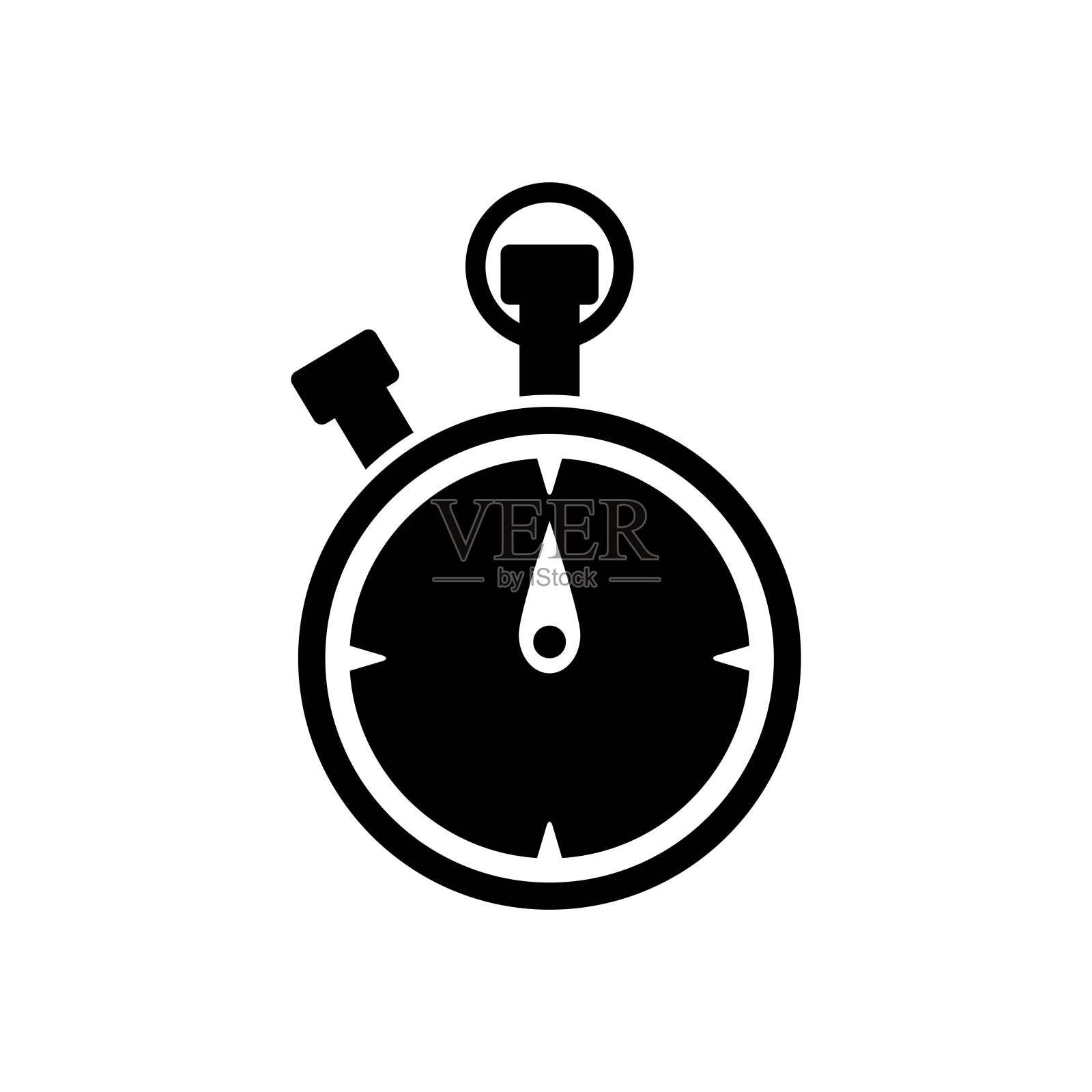 警笛扁平图标设计矢量模板插图插画图片素材