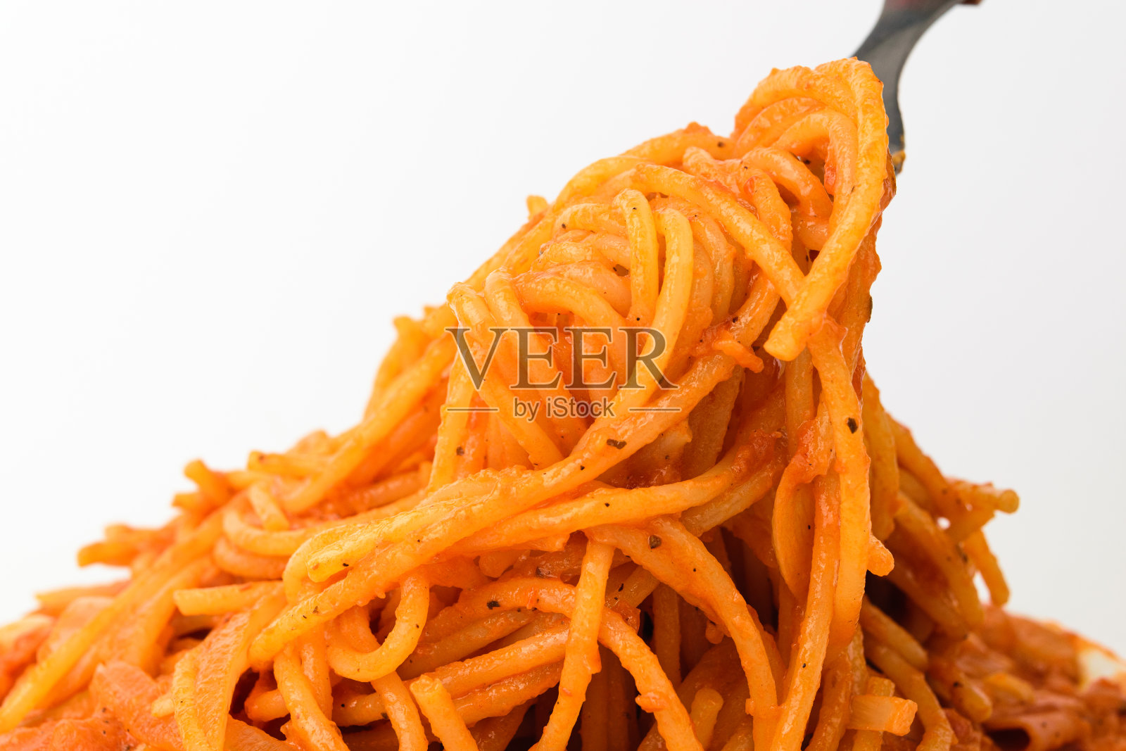 番茄奶油意大利面照片摄影图片