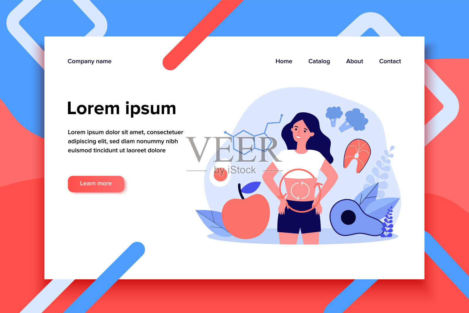 人体机体代谢插画图片素材