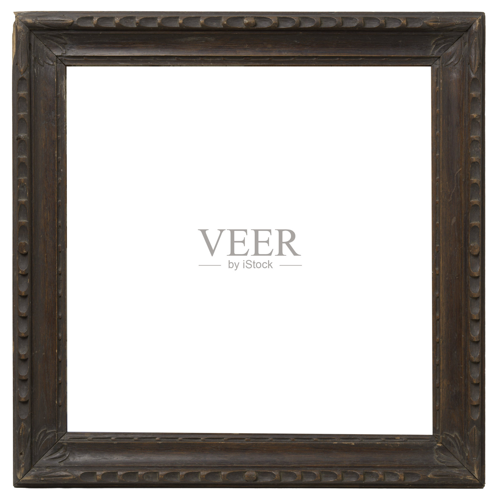 用于艺术品的旧木框照片摄影图片