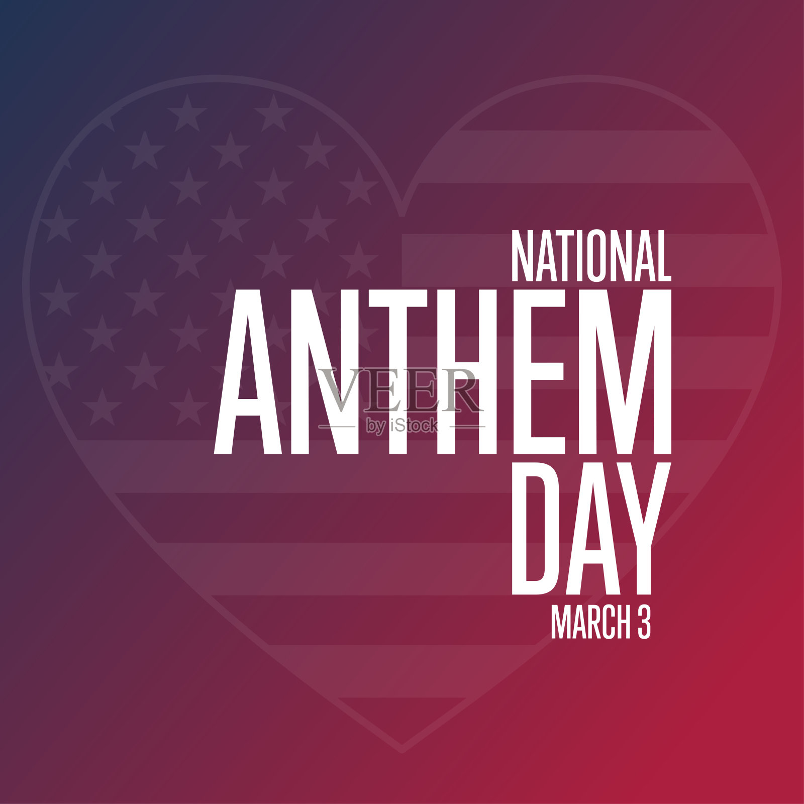 国歌的一天。3月3日。节日的概念。模板的背景，旗帜，卡片，海报与文字题词。向量EPS10插图。插画图片素材