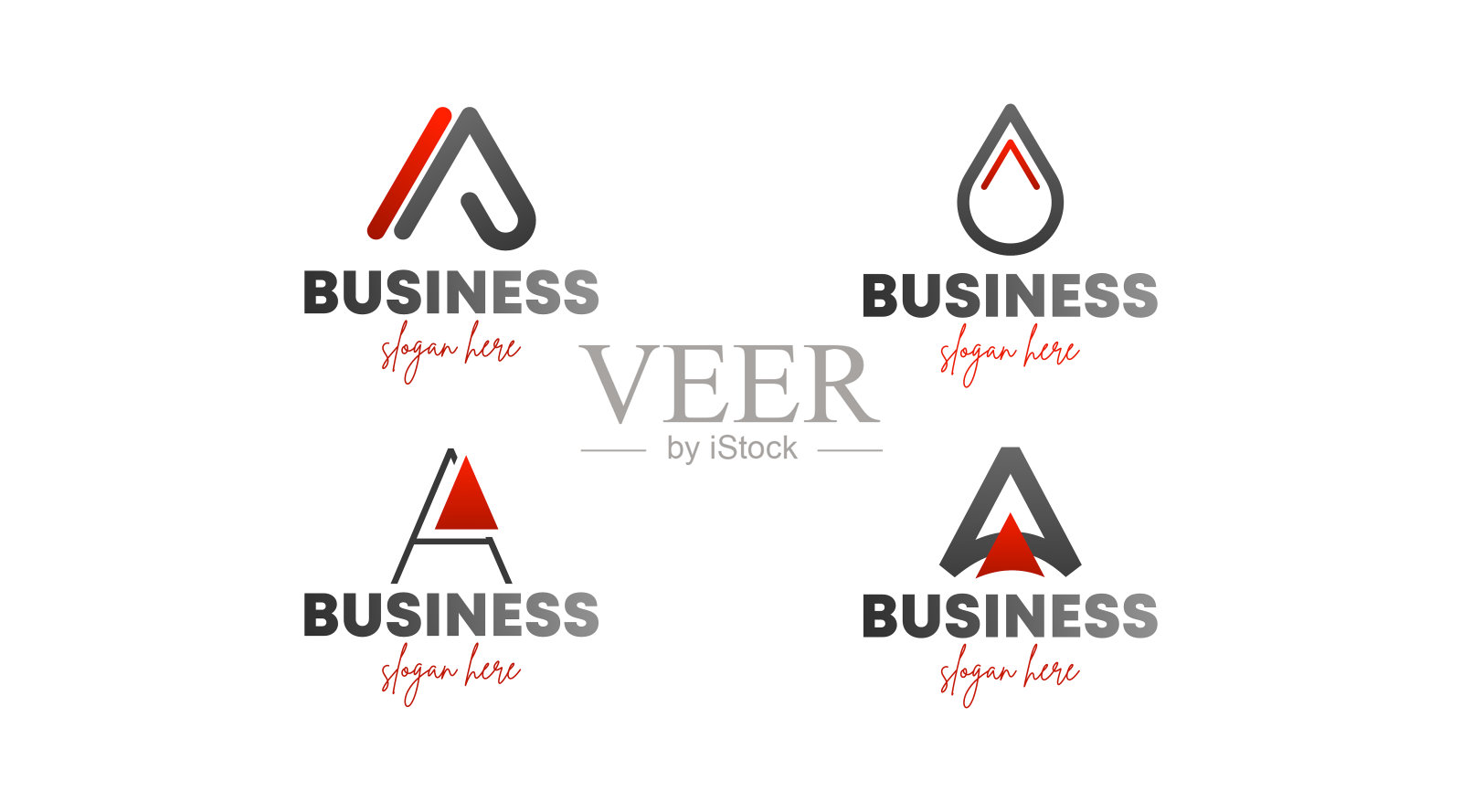 字母A标志概念孤立在白色背景。设计元素图片