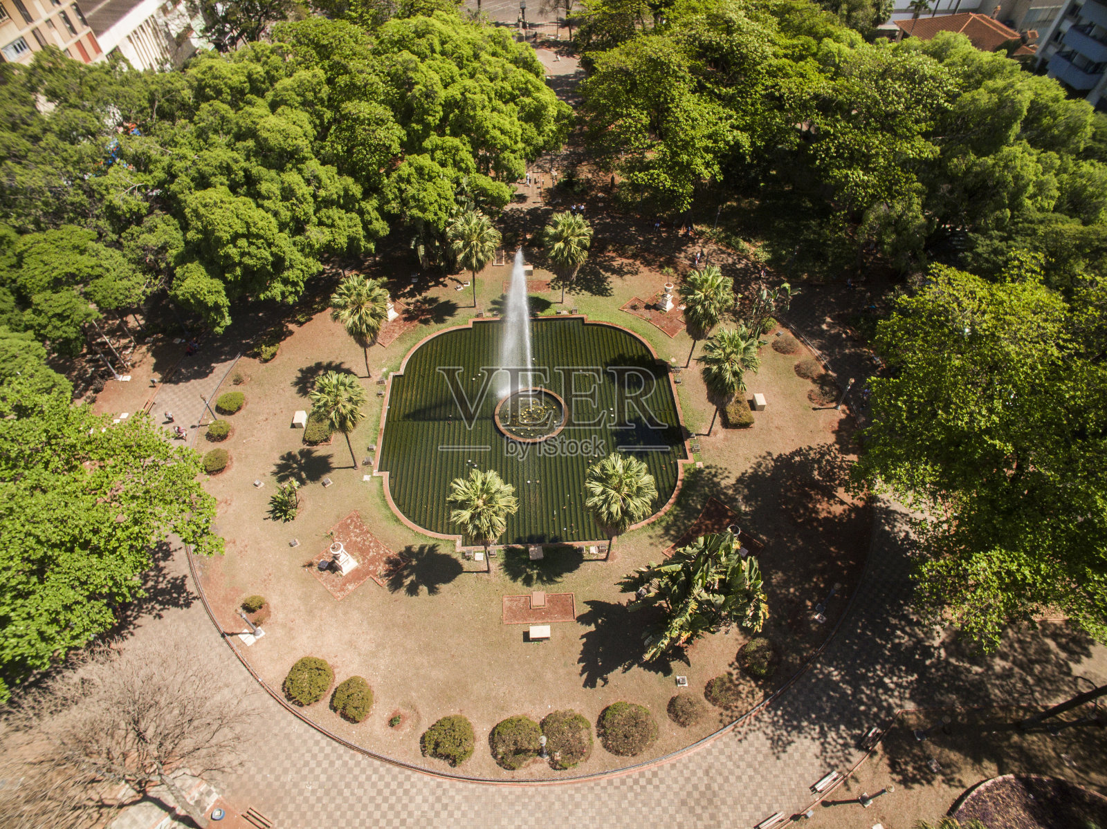 巴西圣保罗Ribeirao Preto城市鸟瞰图照片摄影图片