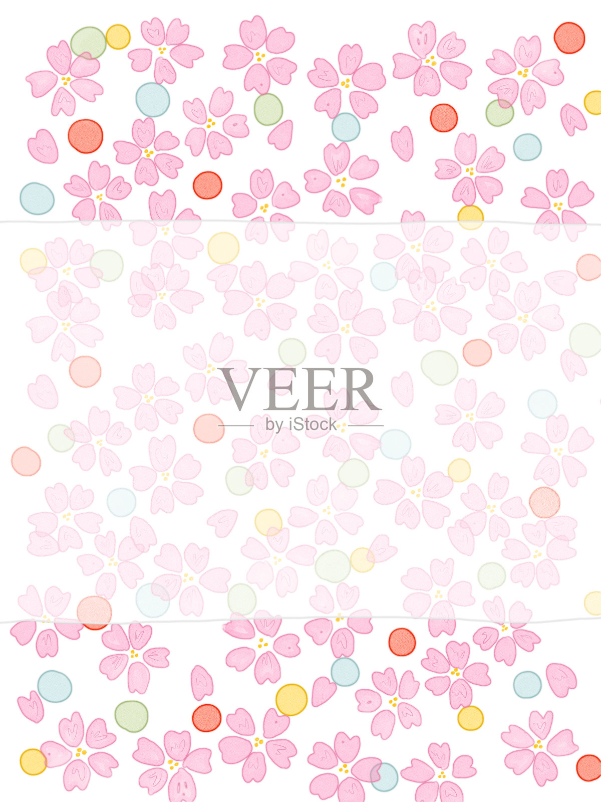 樱花无所不知，针尖框架无所不知插画图片素材