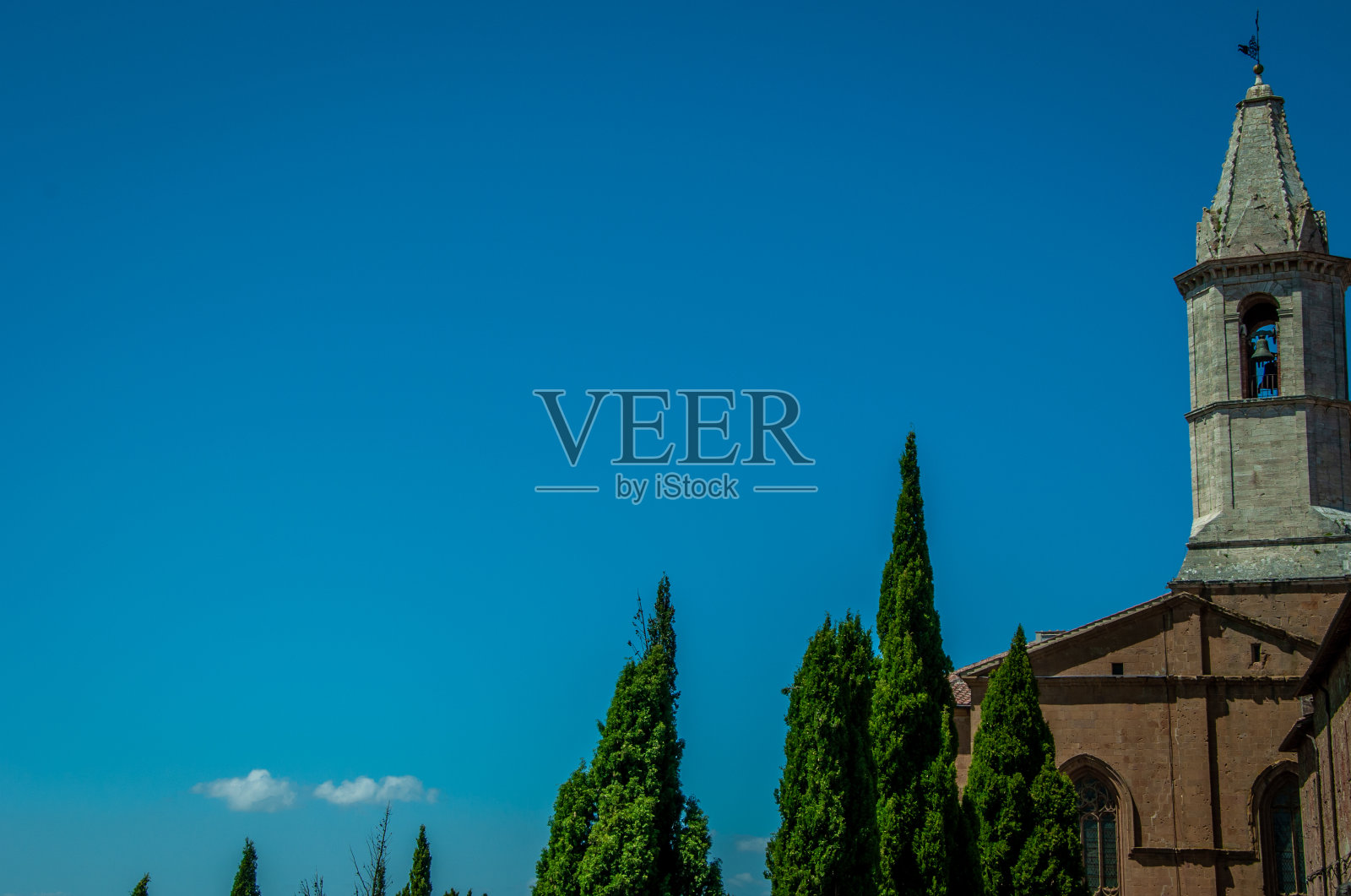 带有拷贝空间的托斯卡纳教堂照片摄影图片