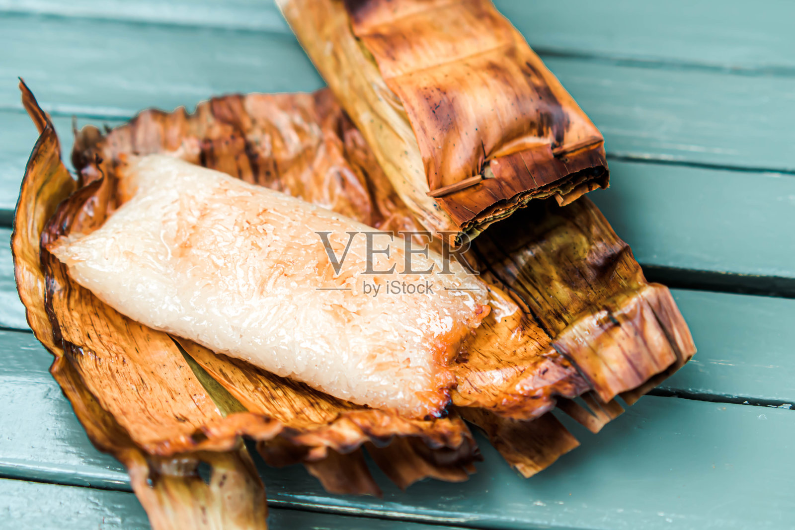 香芋椰肉糯米饭照片摄影图片