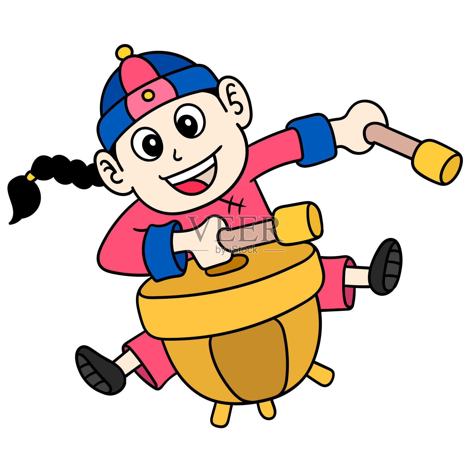 卡通涂鸦卡哇伊插画图片素材