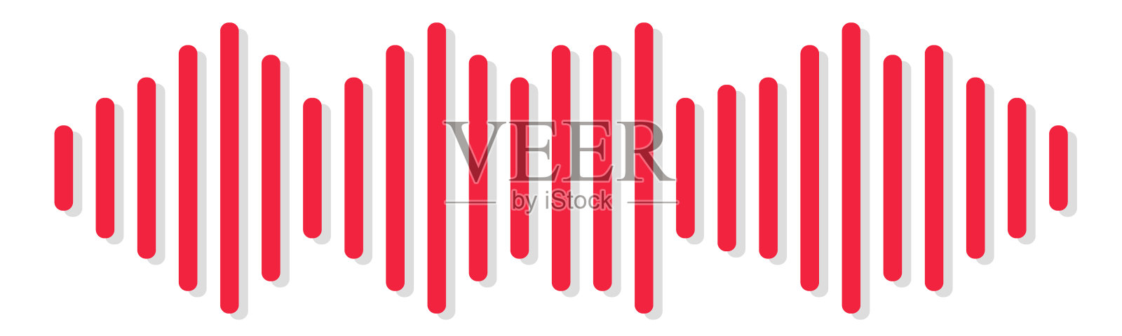 现代声波均衡器。矢量图插画图片素材