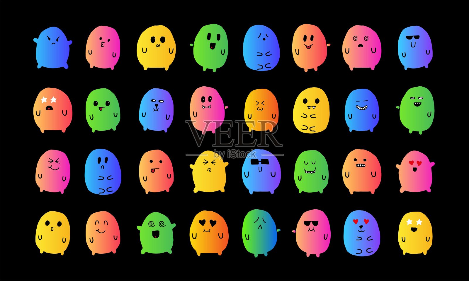 梯度的艺术插画图片素材