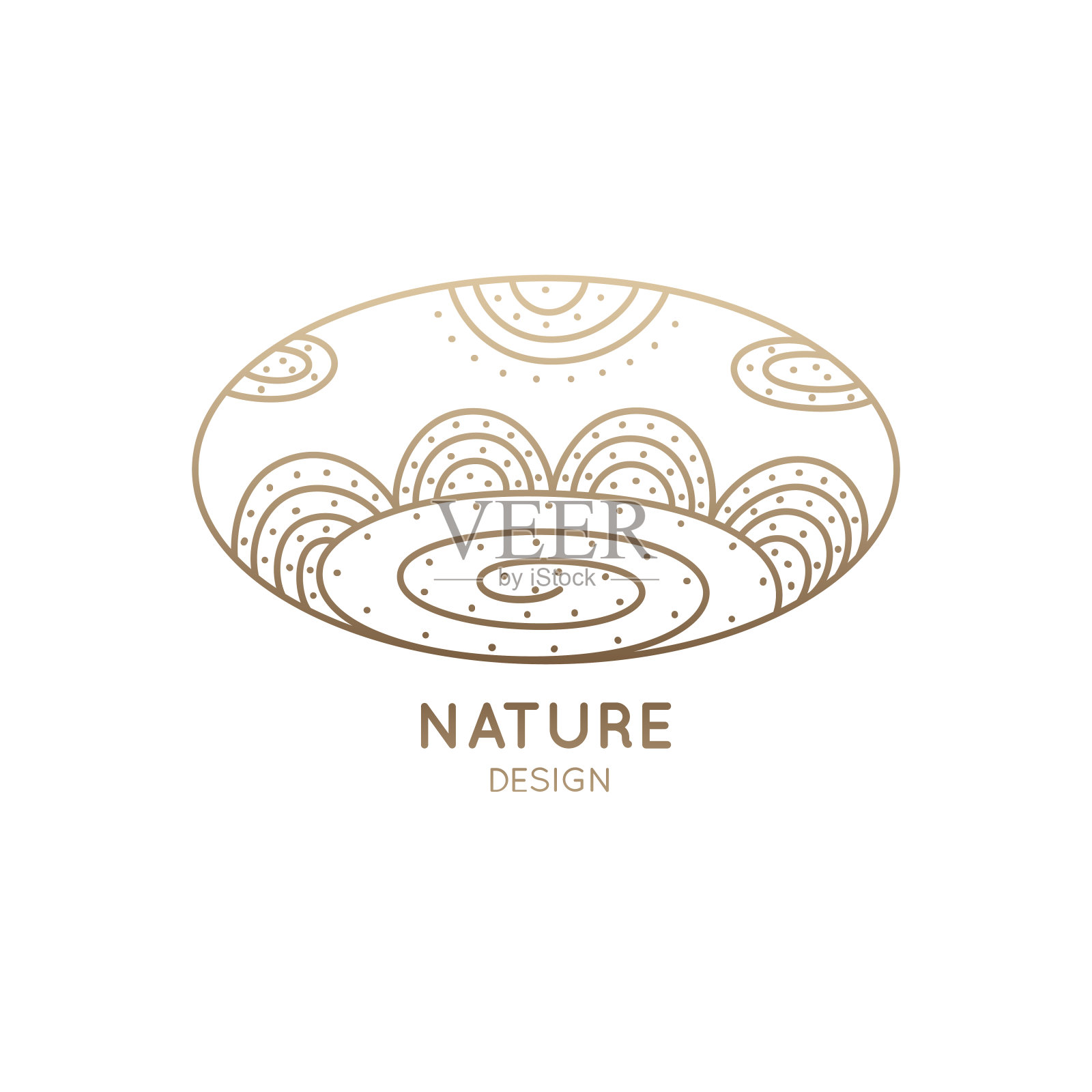 标志椭圆性质插画图片素材