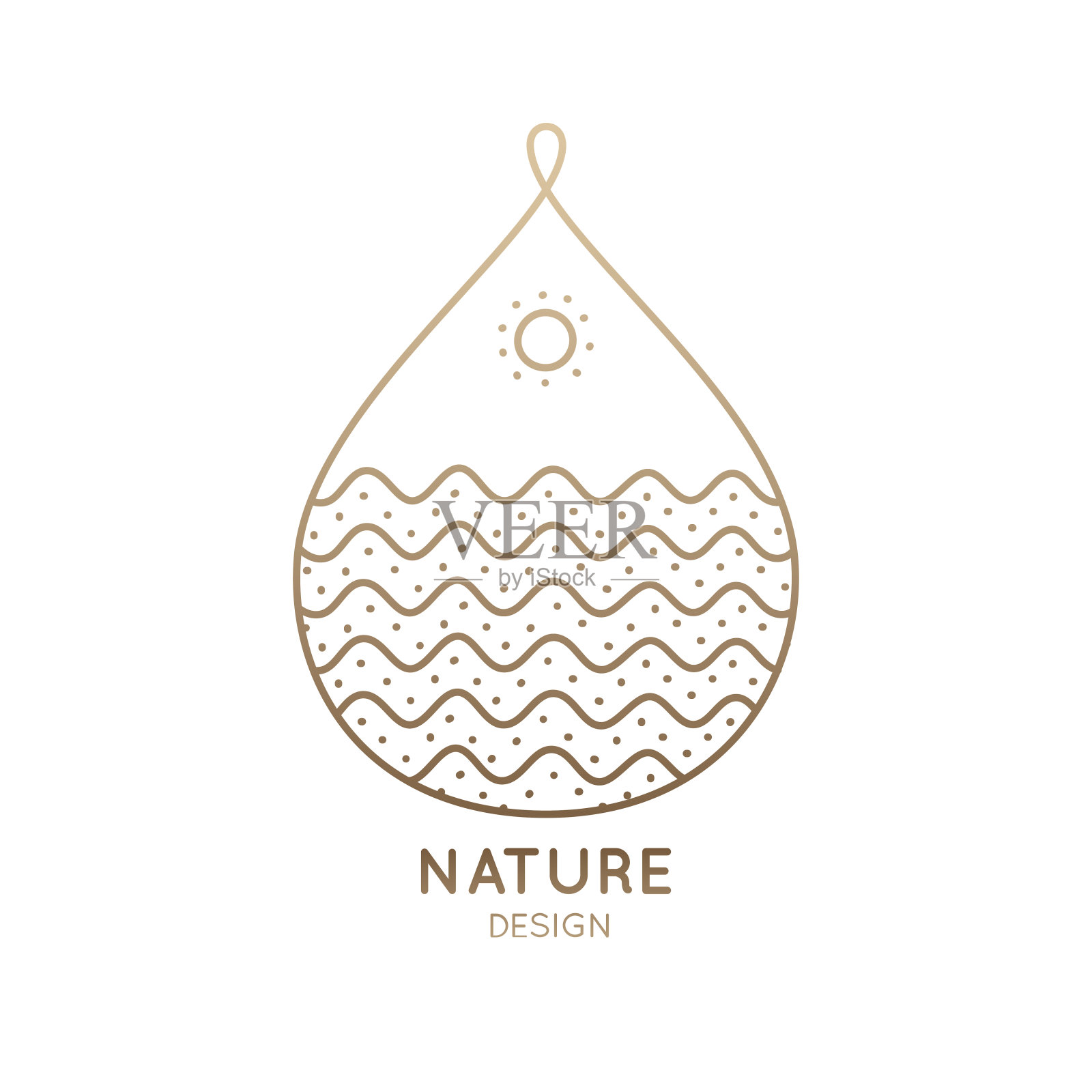 商标自然下降插画图片素材