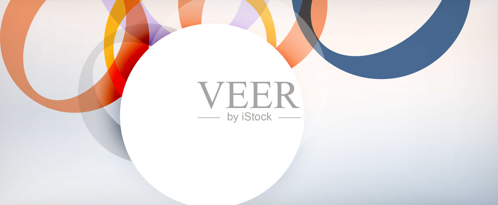 环形几何形状，o字母重复墙纸。商业或技术演示、互联网海报或网络宣传册封面的抽象背景插画图片素材