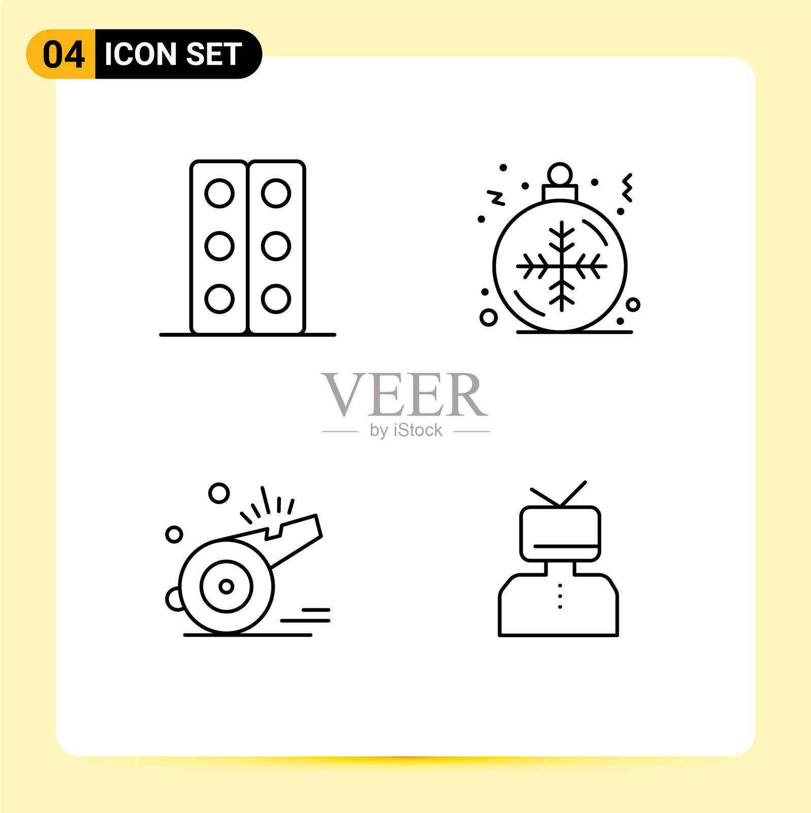 股票图标包4线标志和符号图标素材