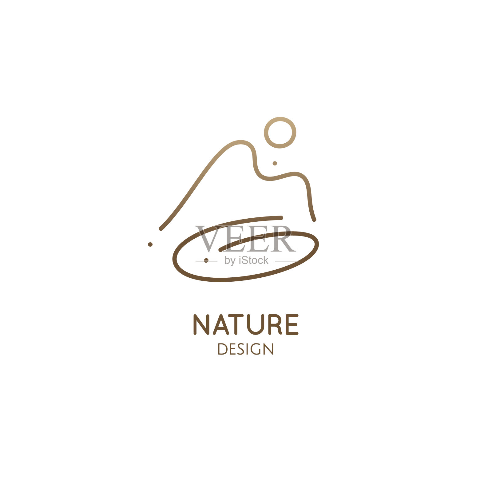 最小涂鸦景观标志插图插画图片素材