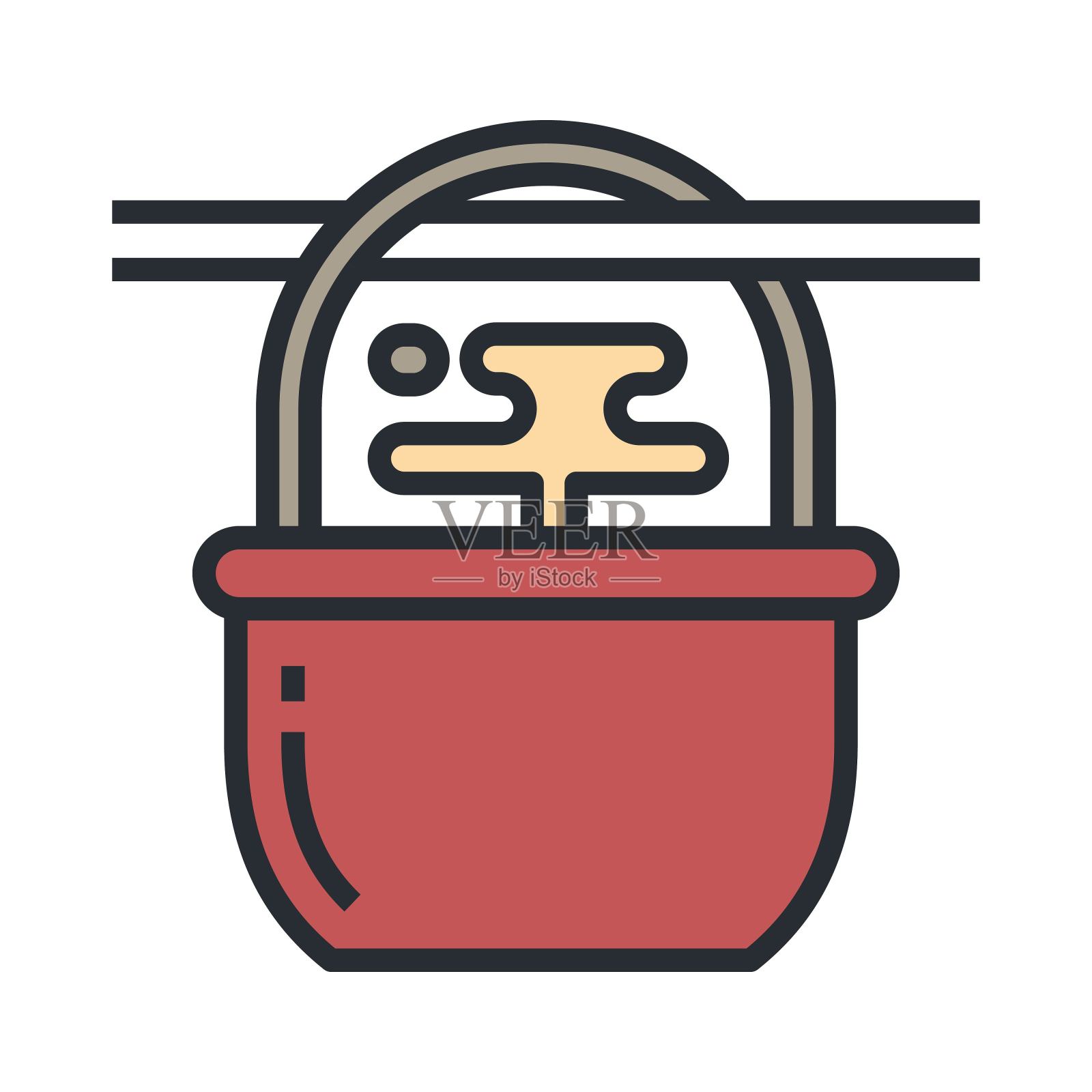 露营户外水收集图标。水由露水积聚而成。图标素材