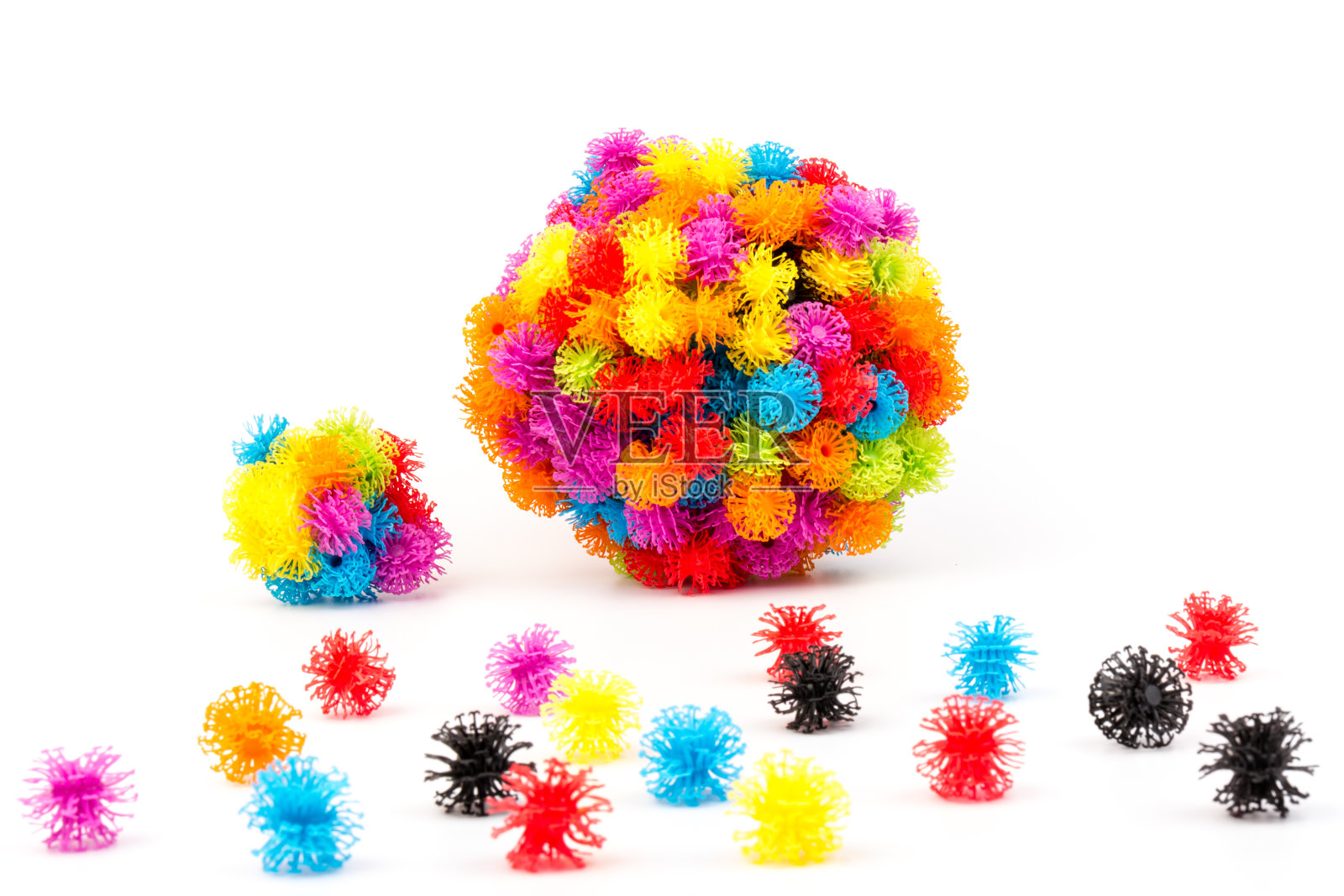 儿童元素的Velcro设计师隔离在白色背景照片摄影图片