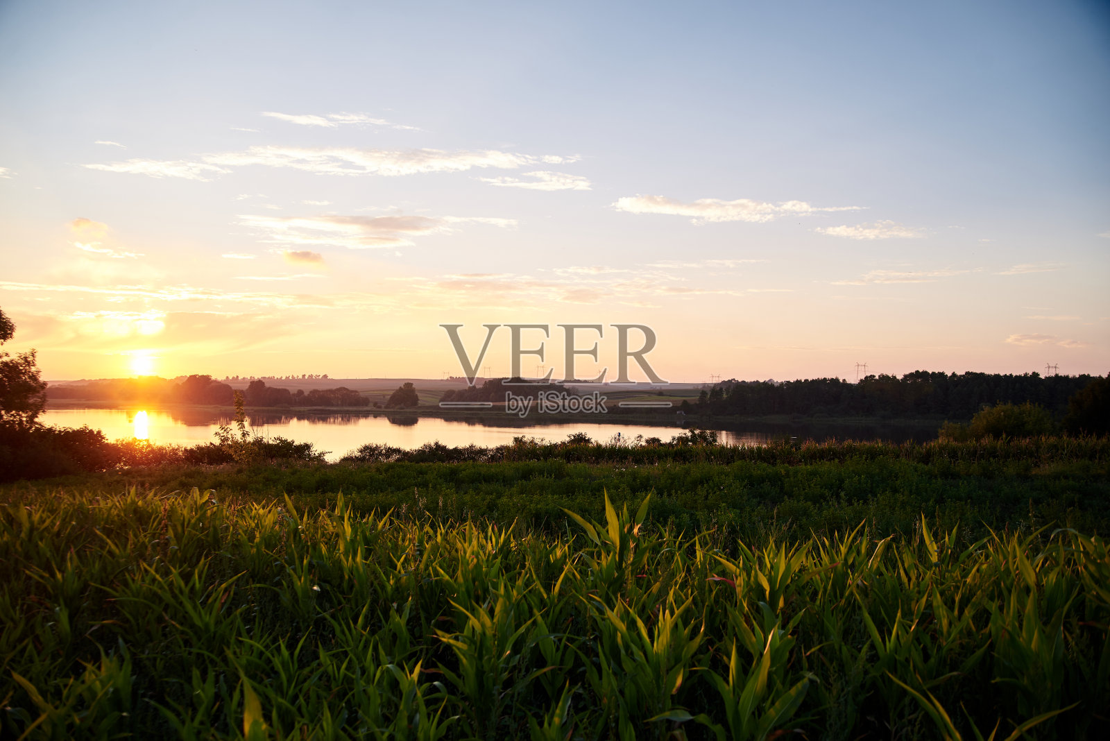 自然日落景观照片摄影图片