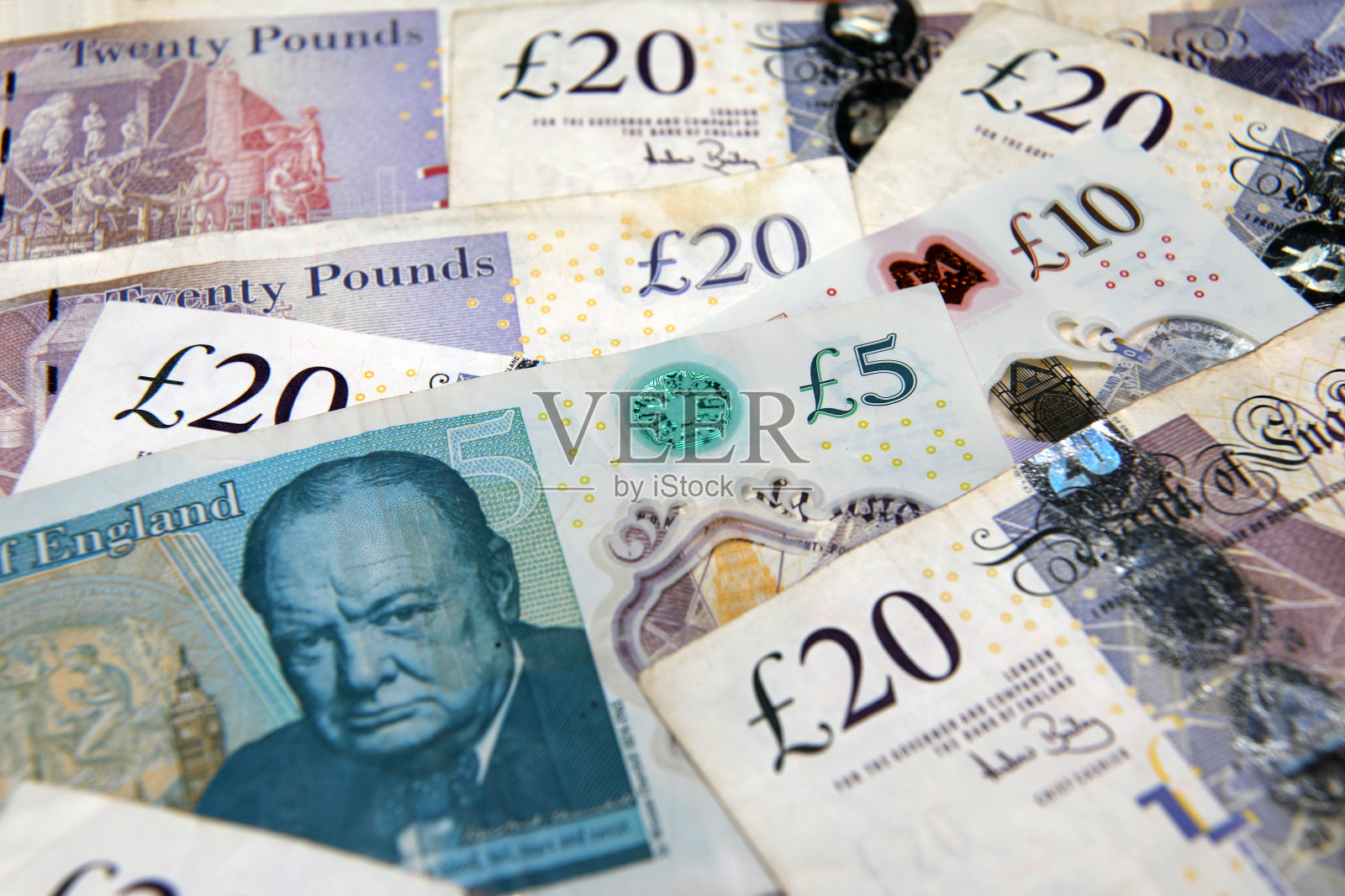 英国英镑货币背景英国货币照片摄影图片