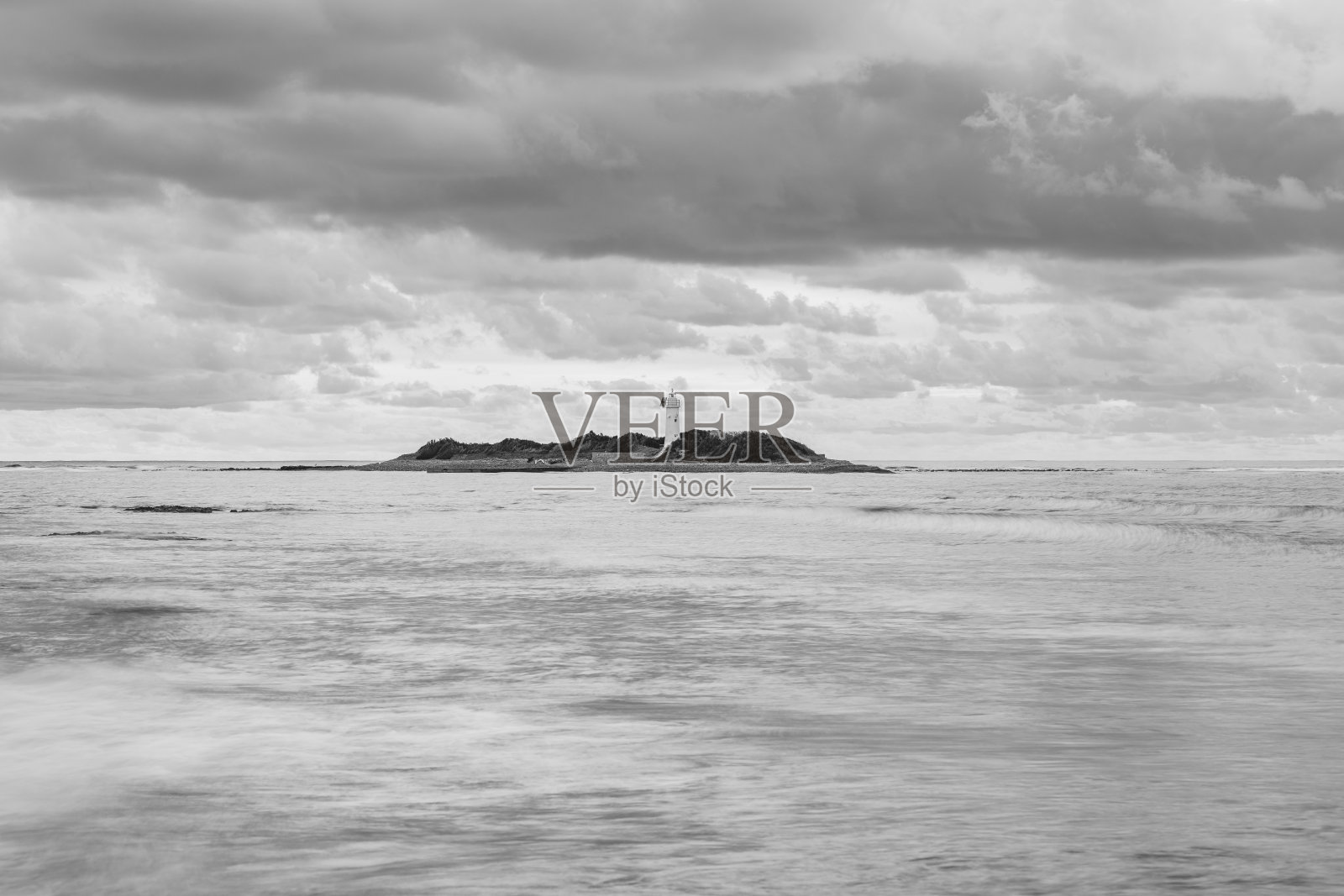 利科萨灯塔，西伦托，坎帕尼亚照片摄影图片