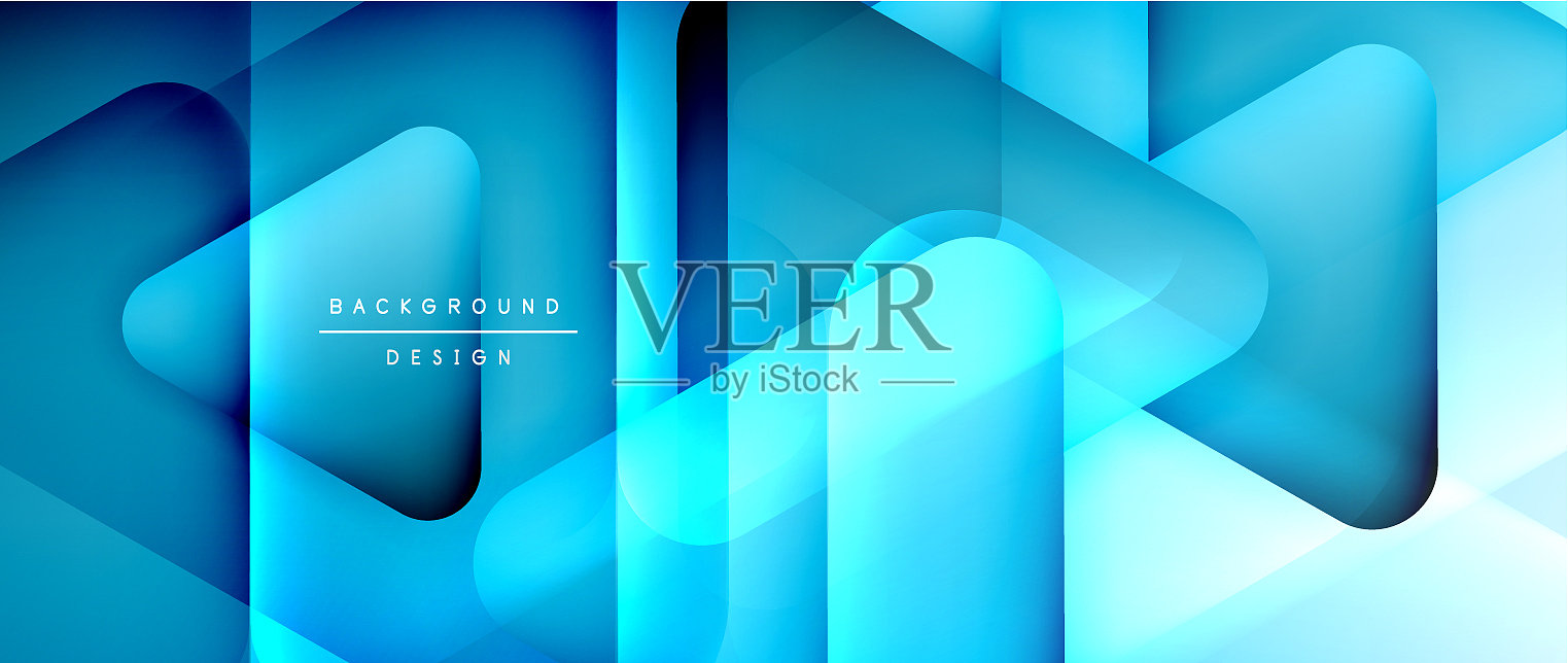 三角形形状几何抽象背景3d插画图片素材