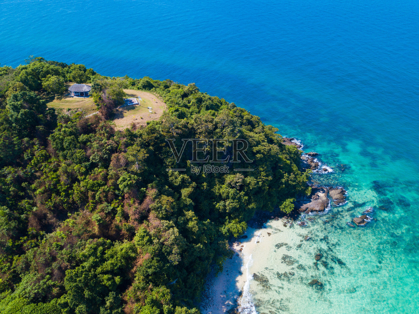 普吉岛的美顿岛鸟瞰图照片摄影图片