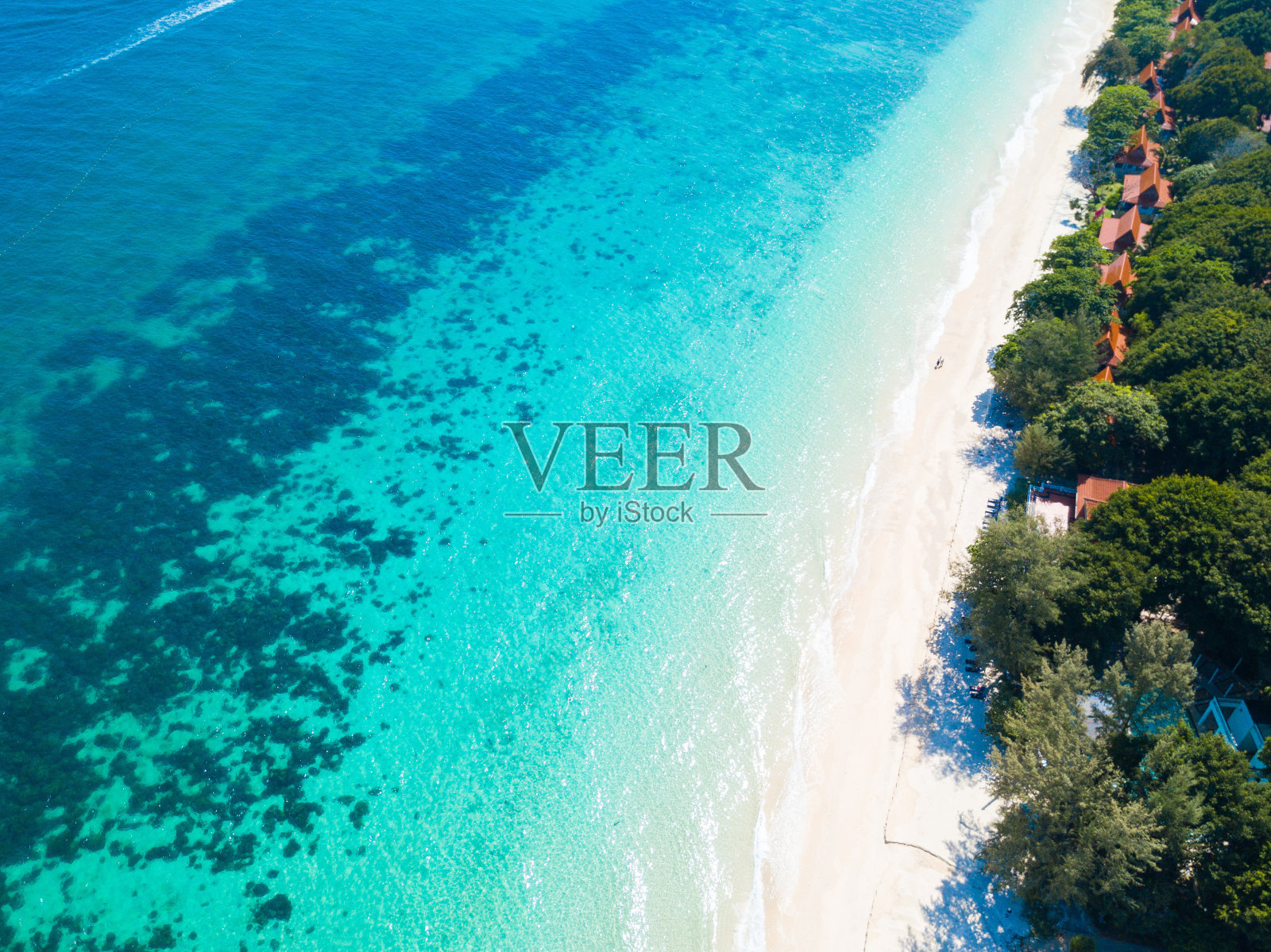 普吉岛的美顿岛鸟瞰图照片摄影图片