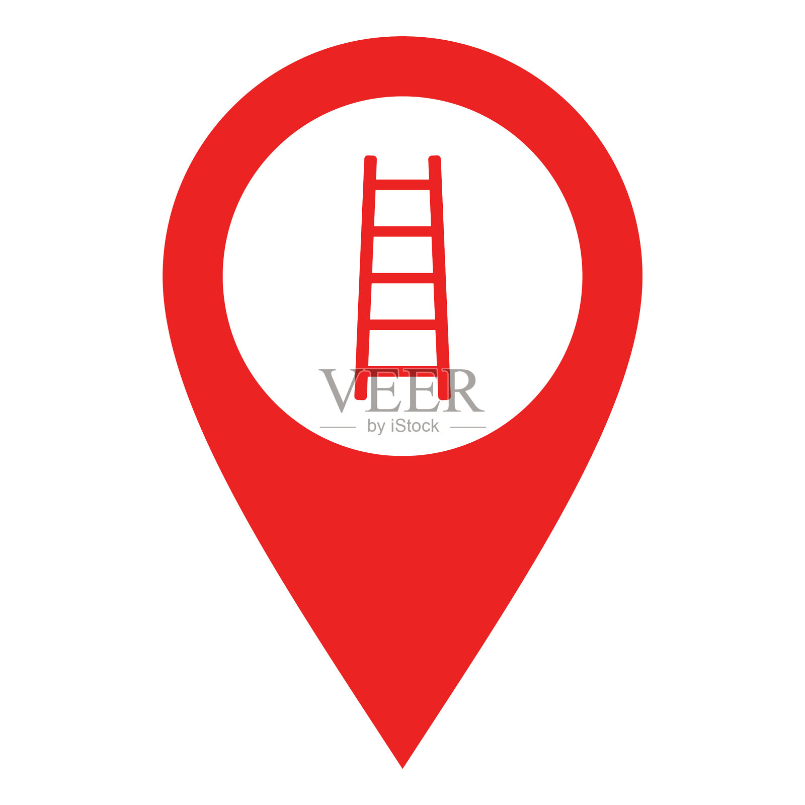 梯子及定位销插画图片素材