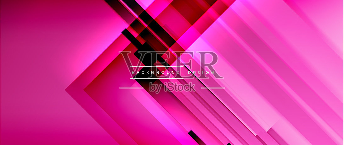 动态线条上的流体颜色梯度流行插画图片素材