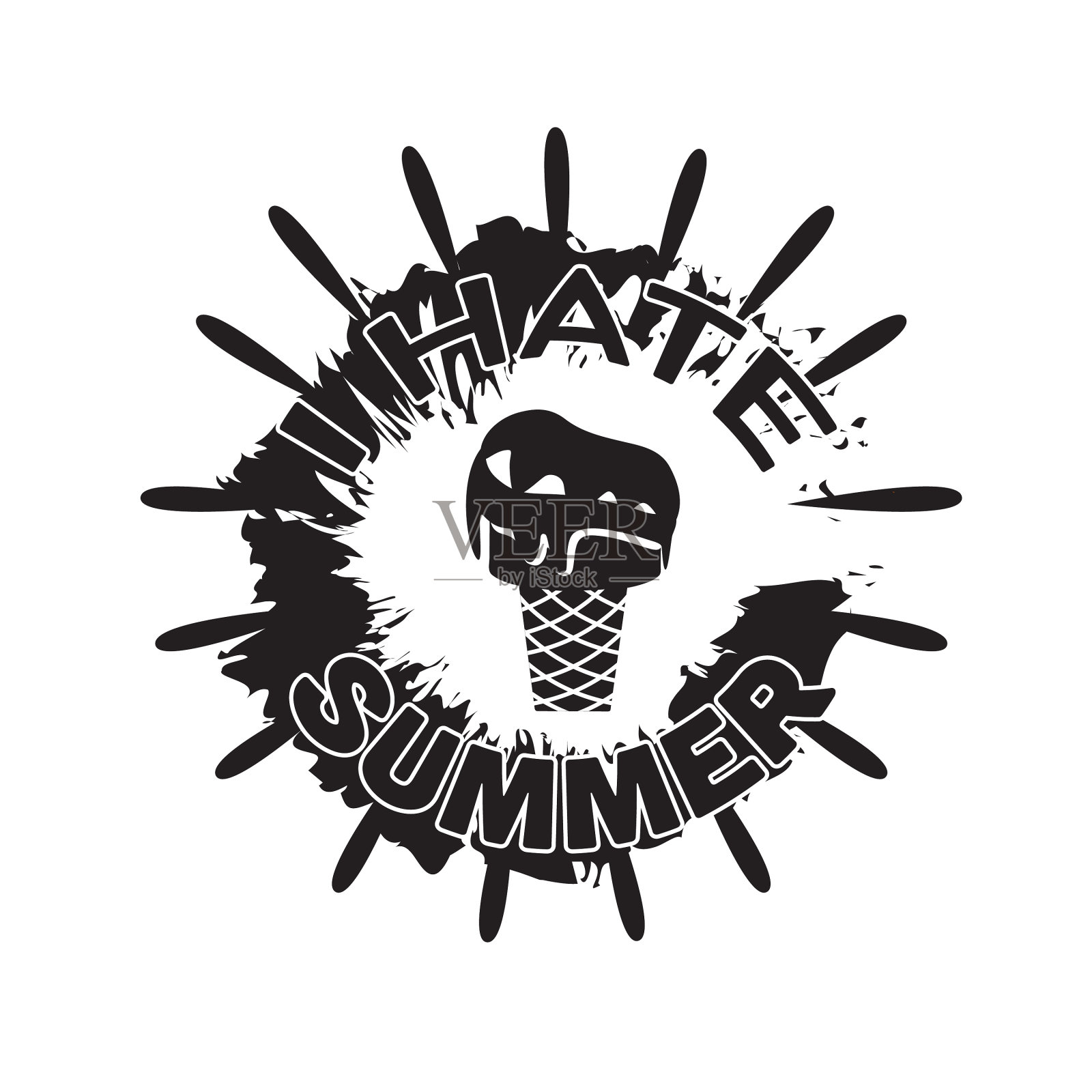 说我讨厌夏天设计元素图片